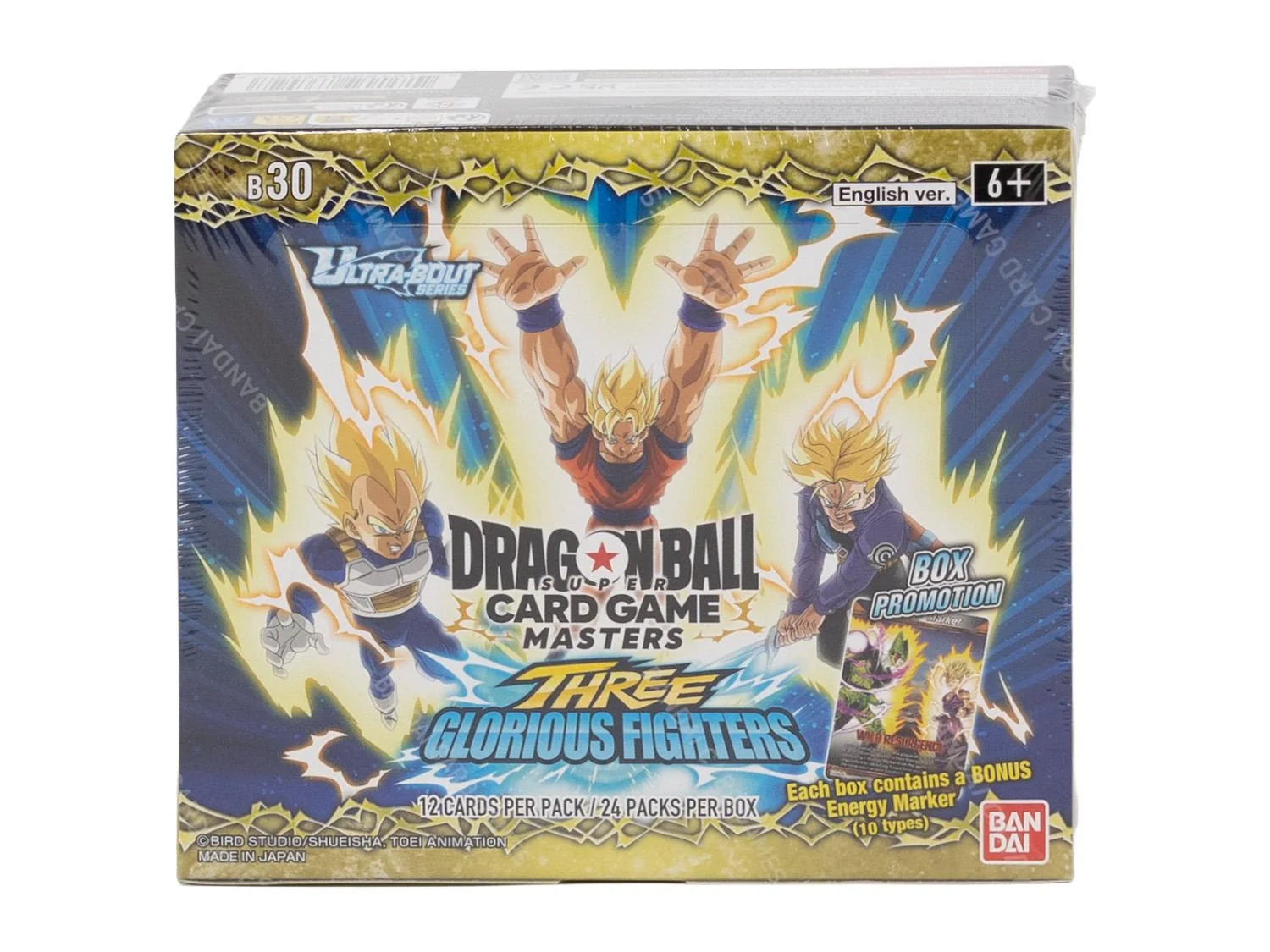 Dragon Ball Super TCG Masters Ultra Bout Three Glorious Fighters B30 Booster Box