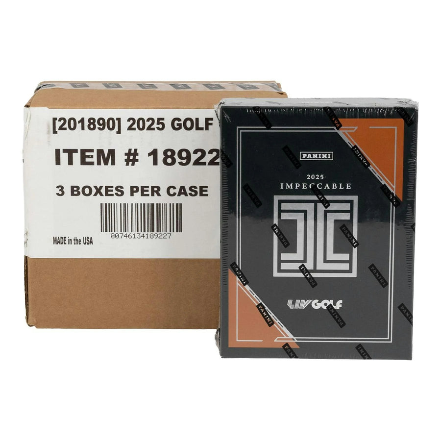 DRAFT - 2025 Panini Impeccable LIV Golf Hobby 3-Box Case | SKU BV9Y0IZLZQ