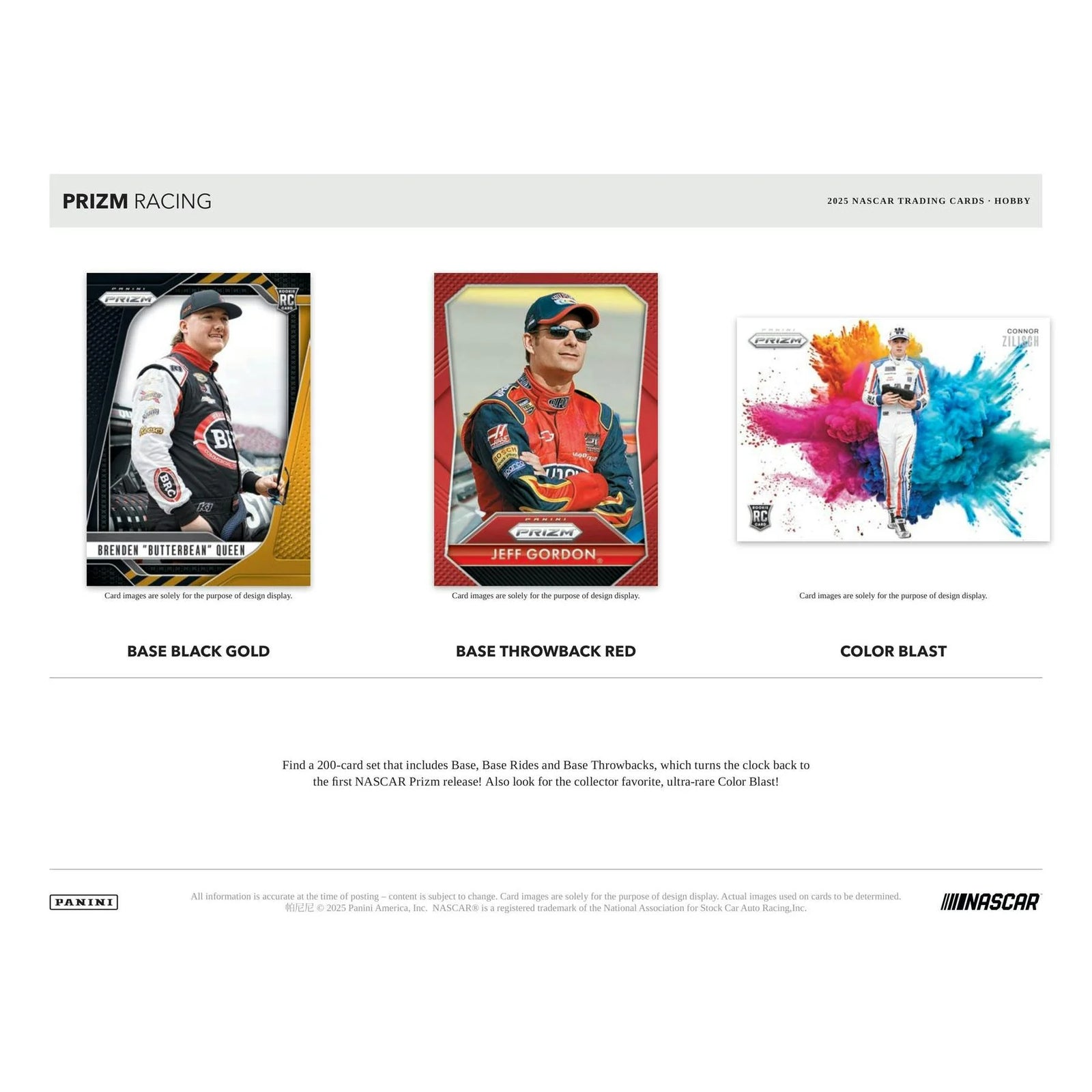 DRAFT - New 2025 Panini Prizm NASCAR Racing Hobby 12-Box Case