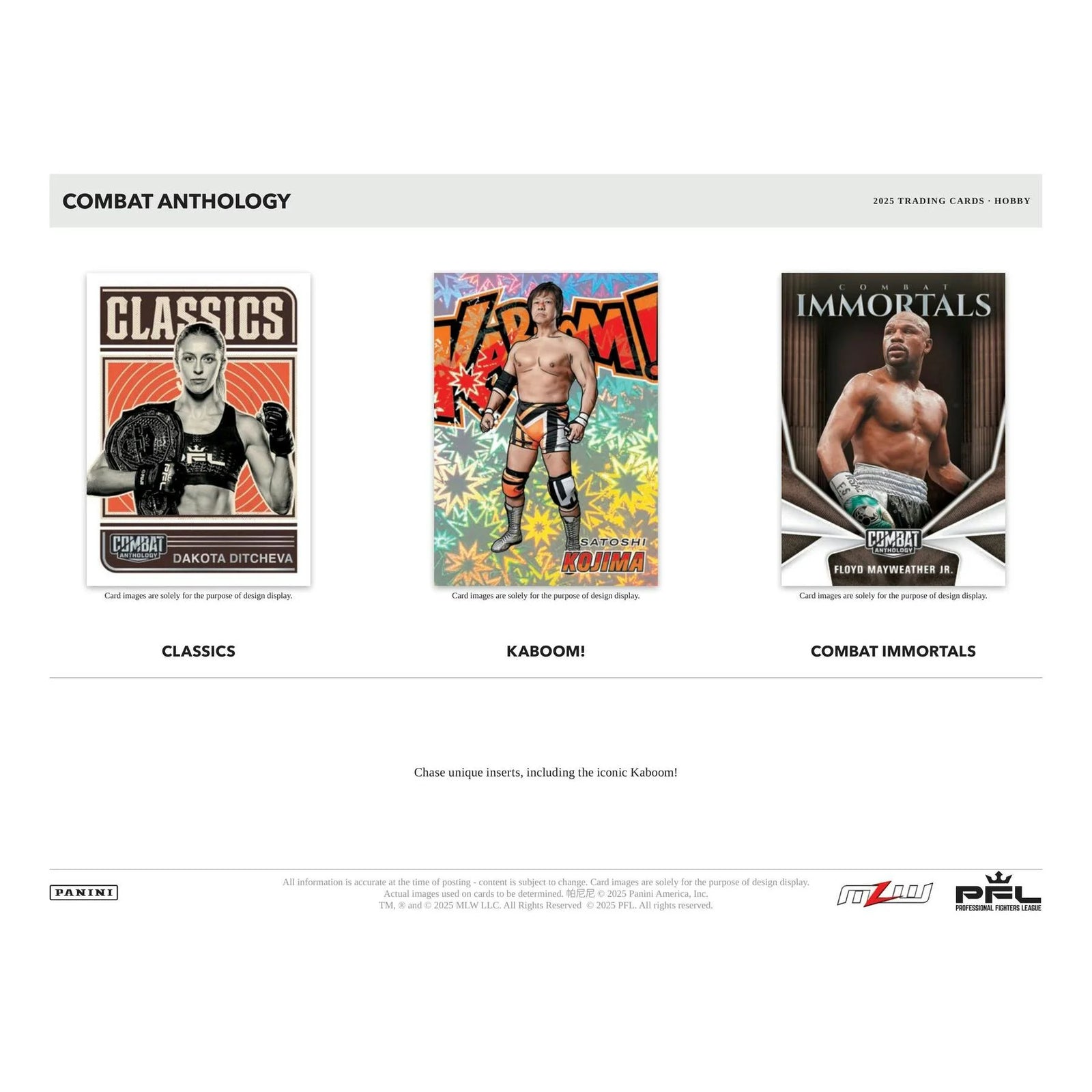 DRAFT - 2025 Panini Combat Anthology MMA Hobby 12-Box Case | Sealed