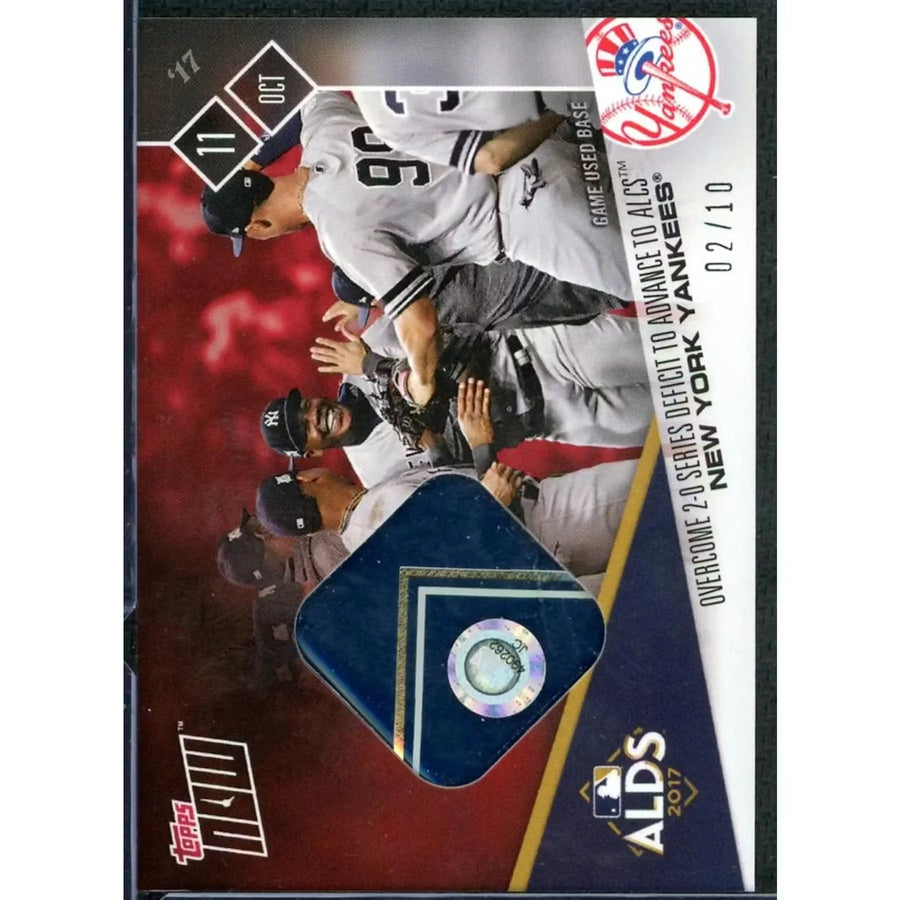 2017 Topps Now Yankees ALDS Game Used Base Card |/10