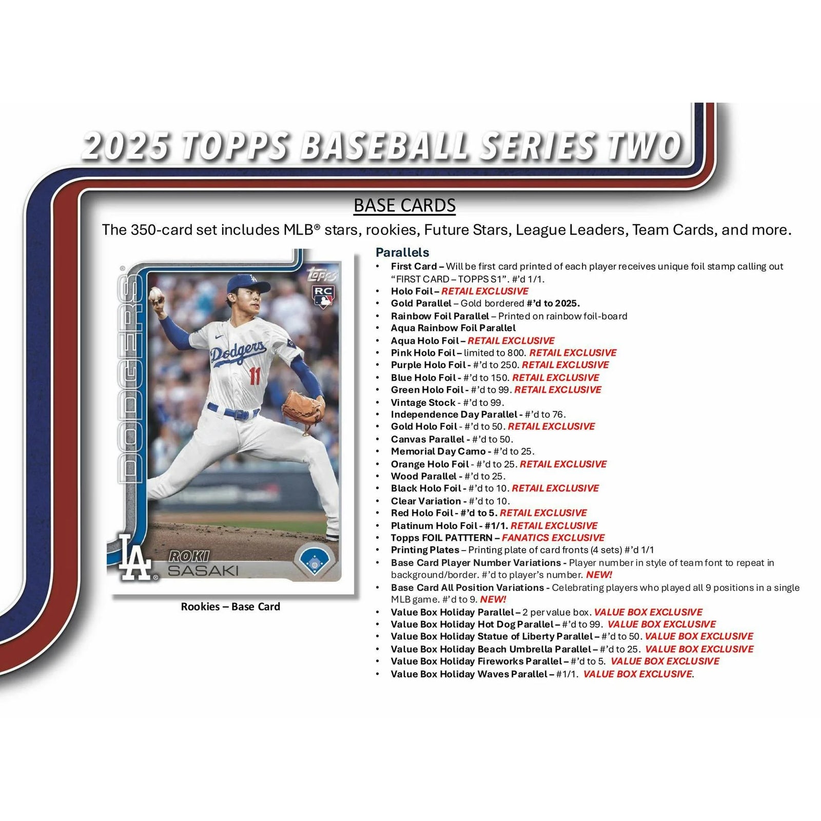 DRAFT - New 2025 Topps Series 2 Baseball Fanatics Blaster 40-Box Case