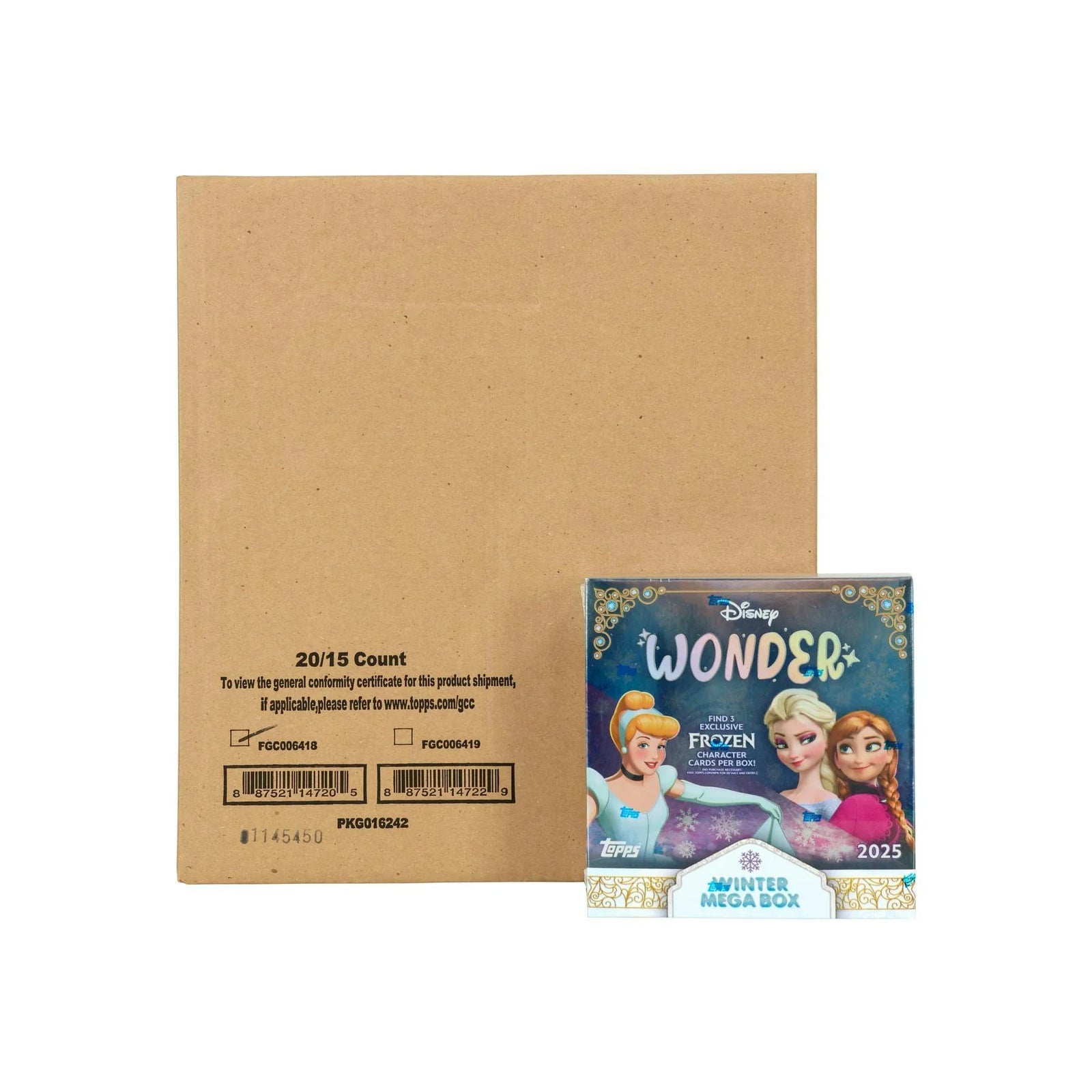 DRAFT - 2025 Topps Disney Wonder Winter Mega 20-Box Case | Sealed