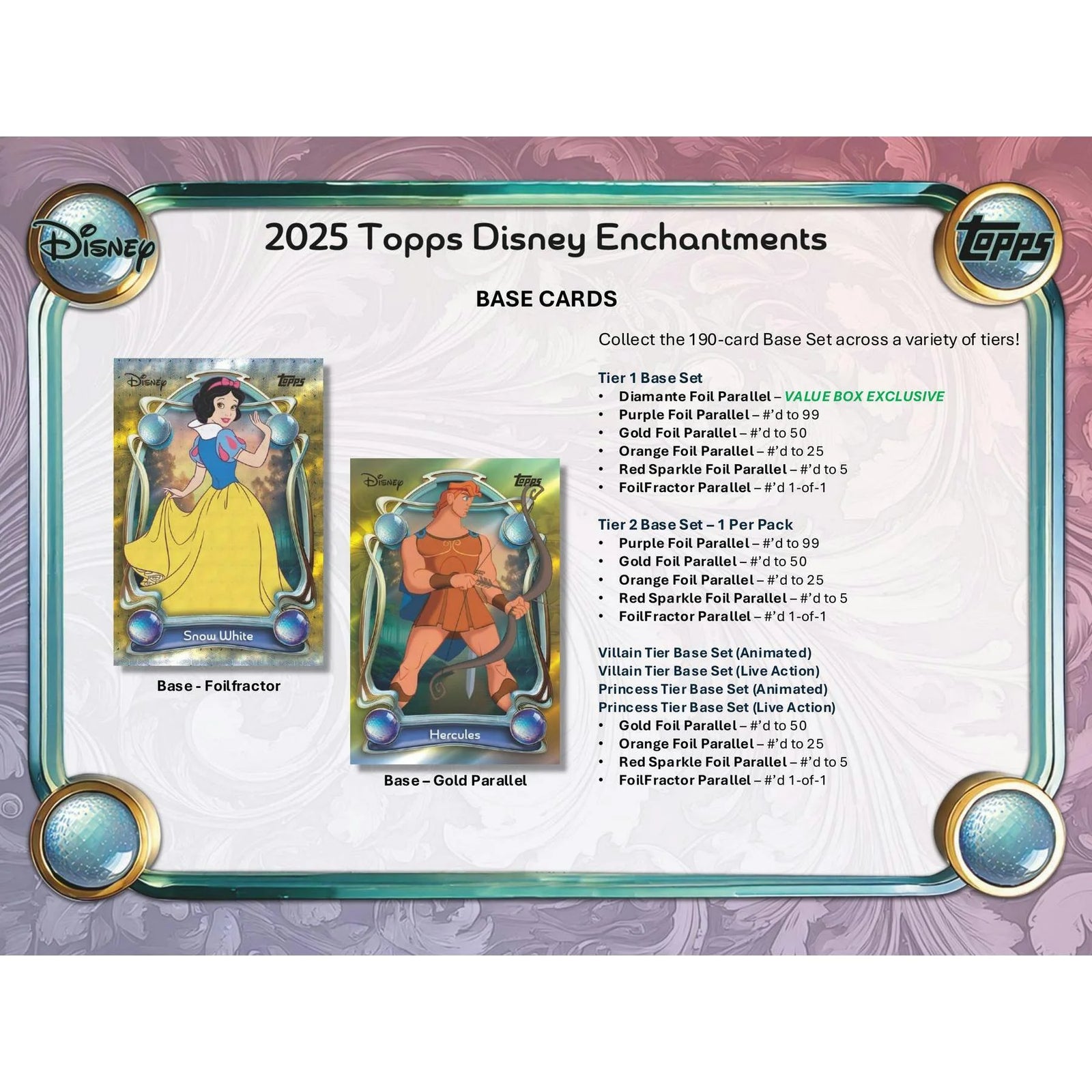 DRAFT - 2025 Topps Disney Wonder Hobby 12-Box Case | SKU BVA20K123V