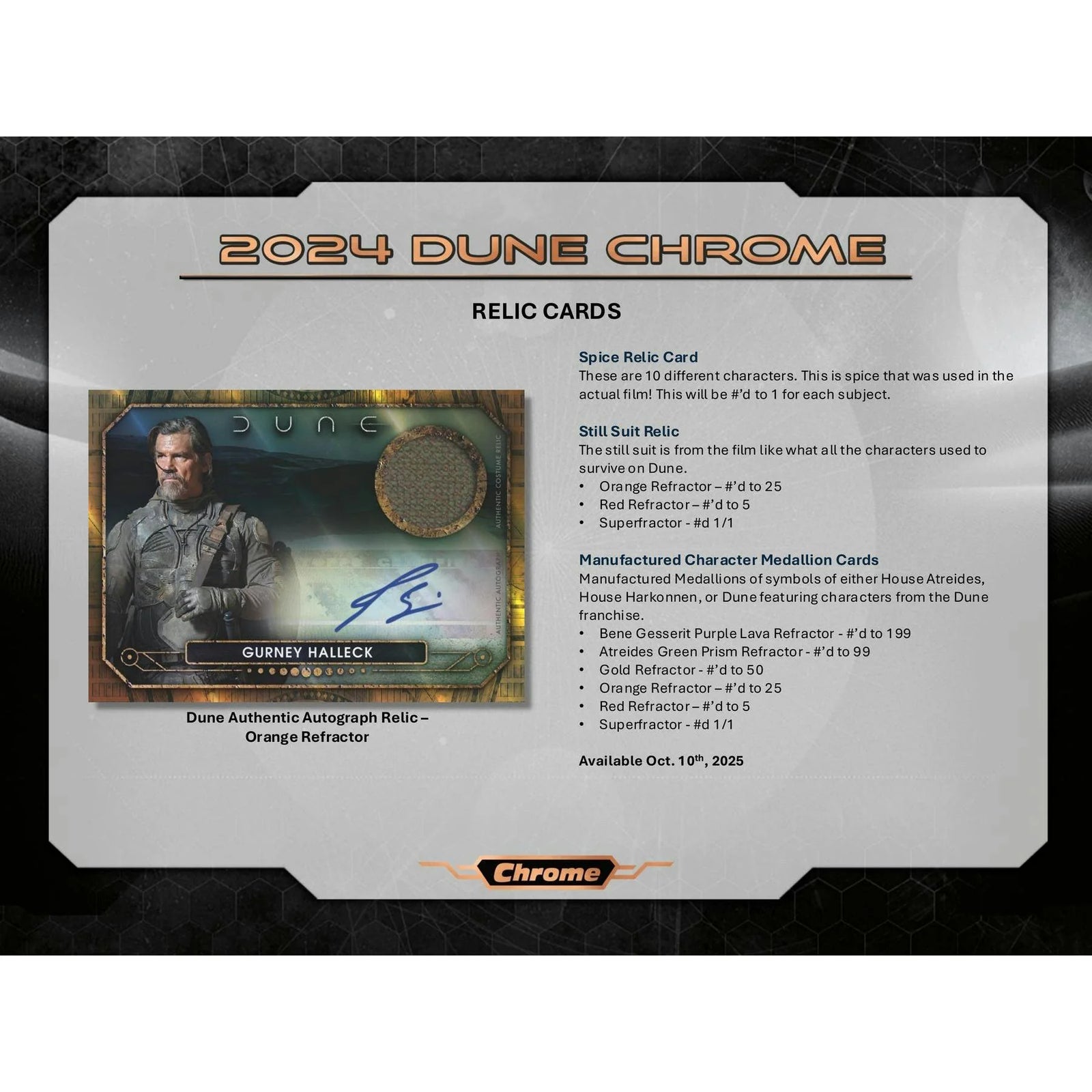 DRAFT - 2024 Topps Dune Chrome Blaster 40-Box Case | Entertainment