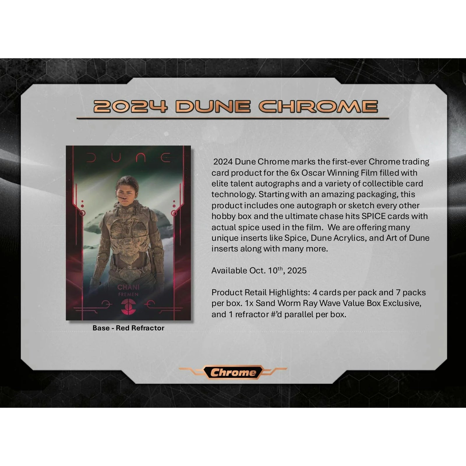 DRAFT - 2024 Topps Dune Chrome Blaster 40-Box Case | Entertainment