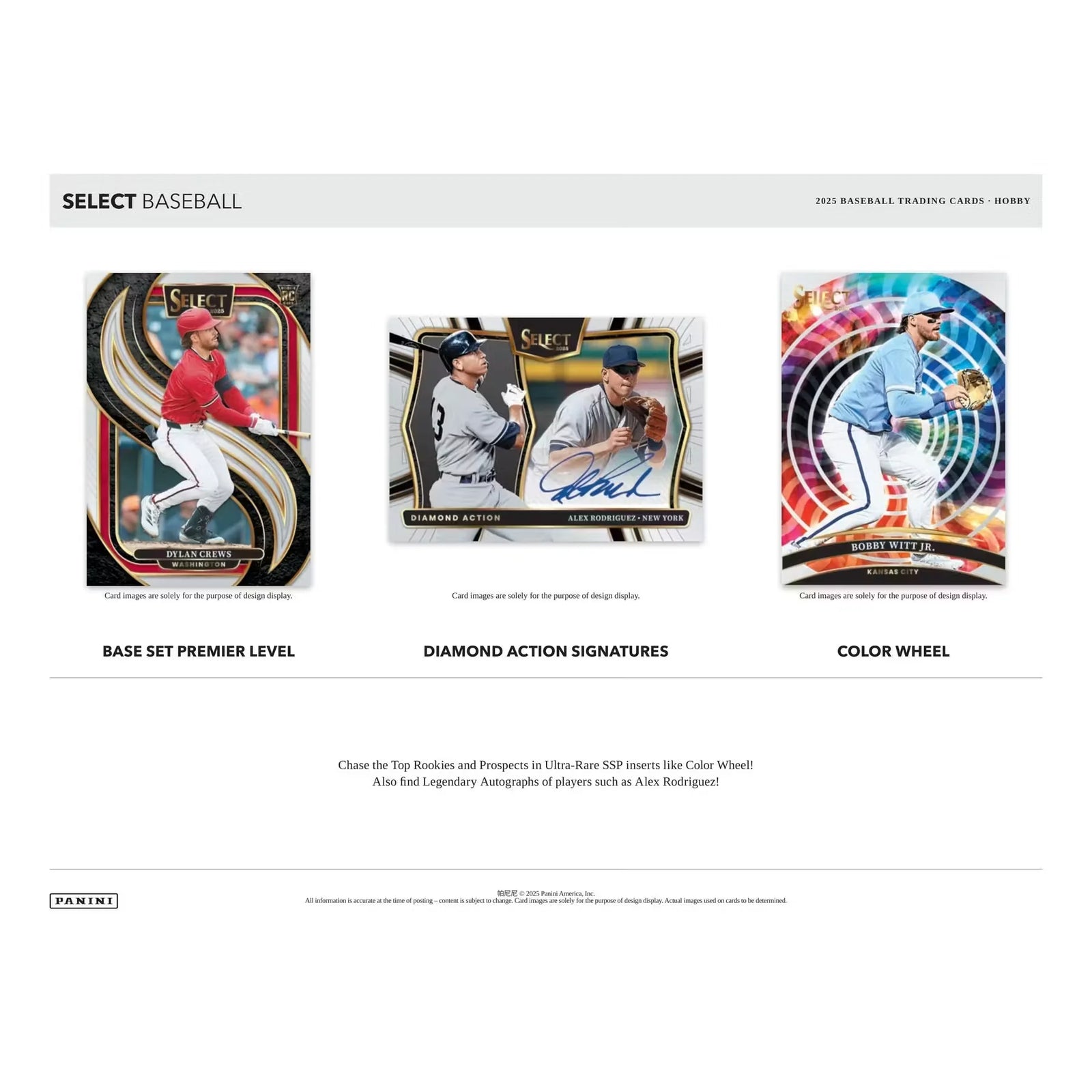 2025 Panini Select Baseball Hobby Box (Ships Sealed Only)