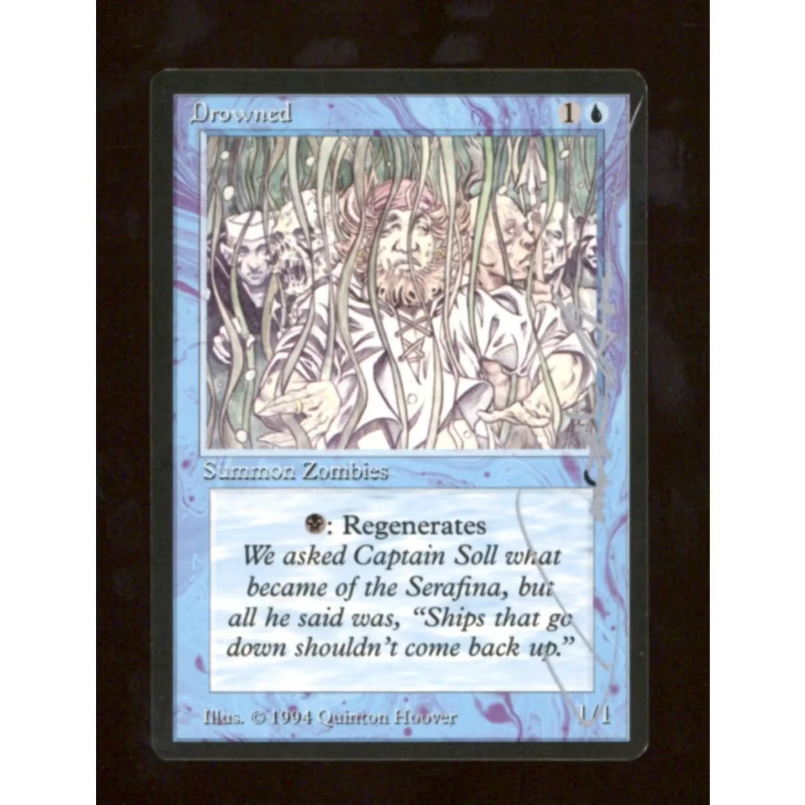 Drowned Magic The Gathering Card | Signed by Quinton Hoover