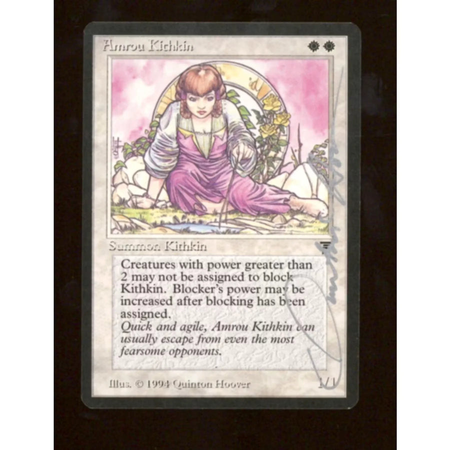 Amrou Kithkin Signed Magic the Gathering Legends Card | Quinton Hoover Auto