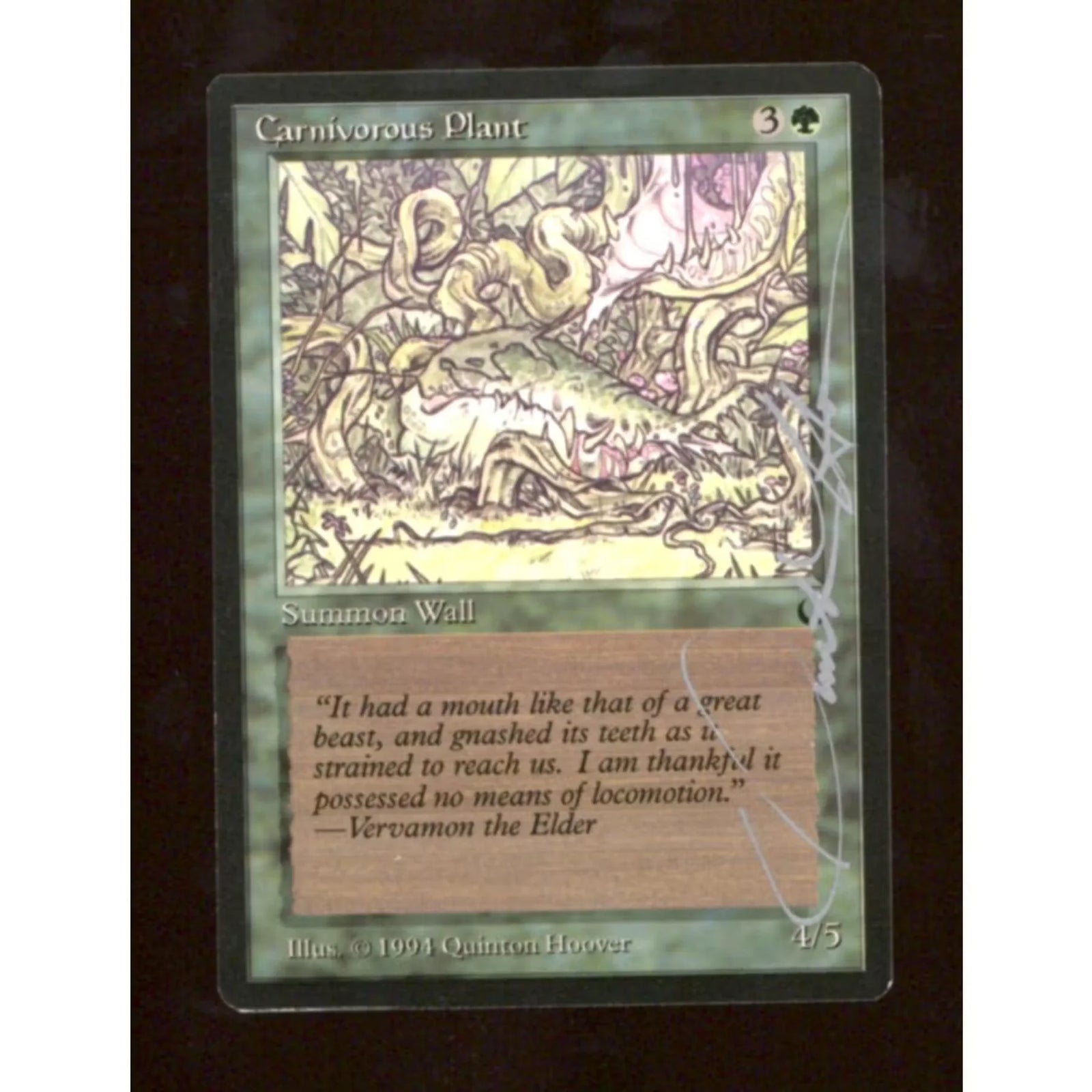 Carnivorous Plant Signed by Quinton Hoover | The Dark