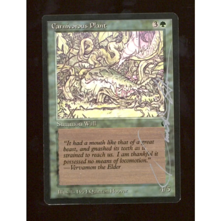 Carnivorous Plant Signed by Quinton Hoover | The Dark