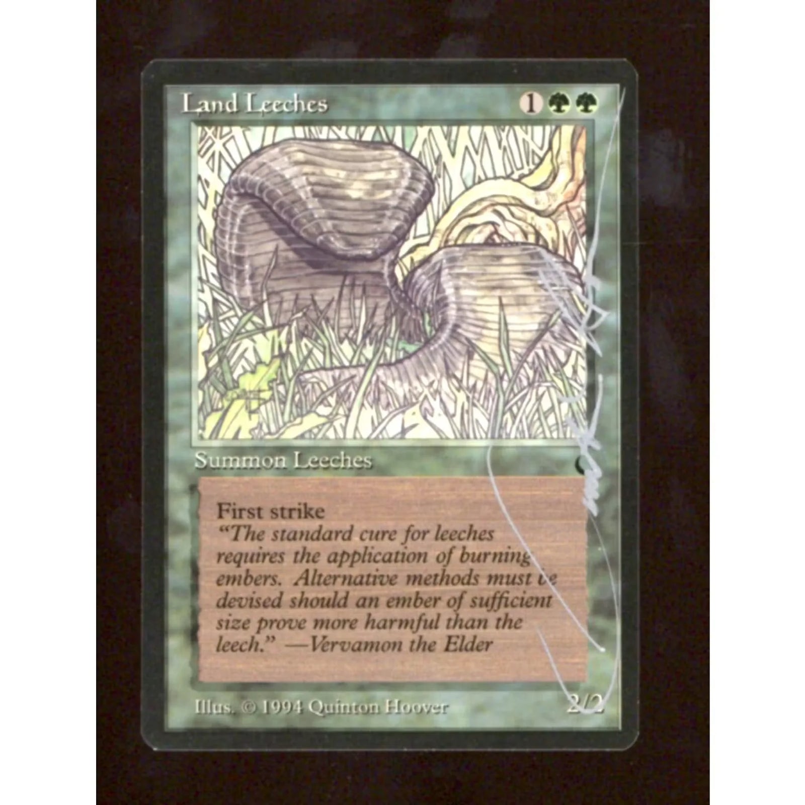 Land Leeches Signed Magic Card | The Dark Set, Quinton Hoover Auto