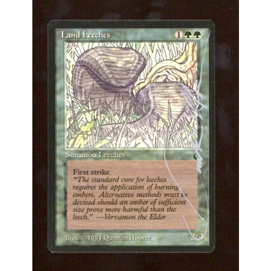 Land Leeches Signed Magic Card | The Dark Set, Quinton Hoover Auto