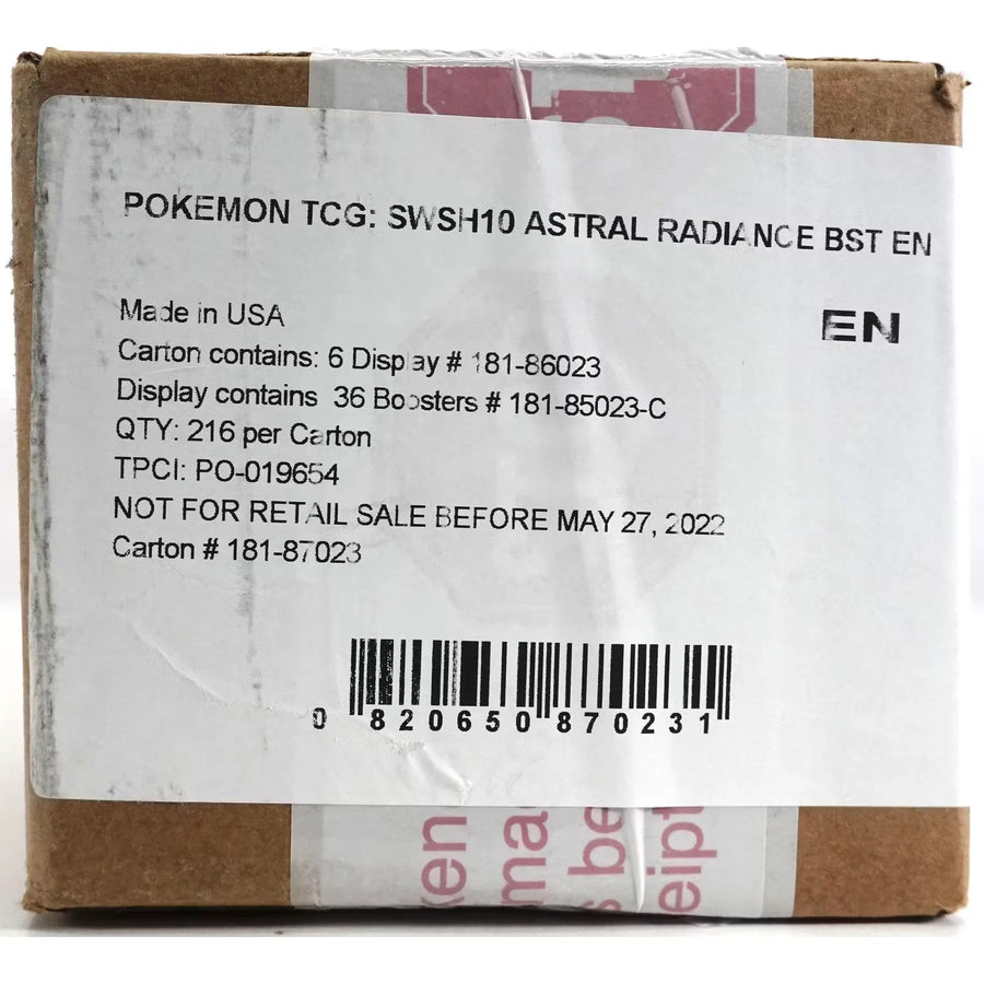 Pokemon Sword & Shield Astral Radiance Booster 6-Box Case | Sealed (Ships Sealed Only)