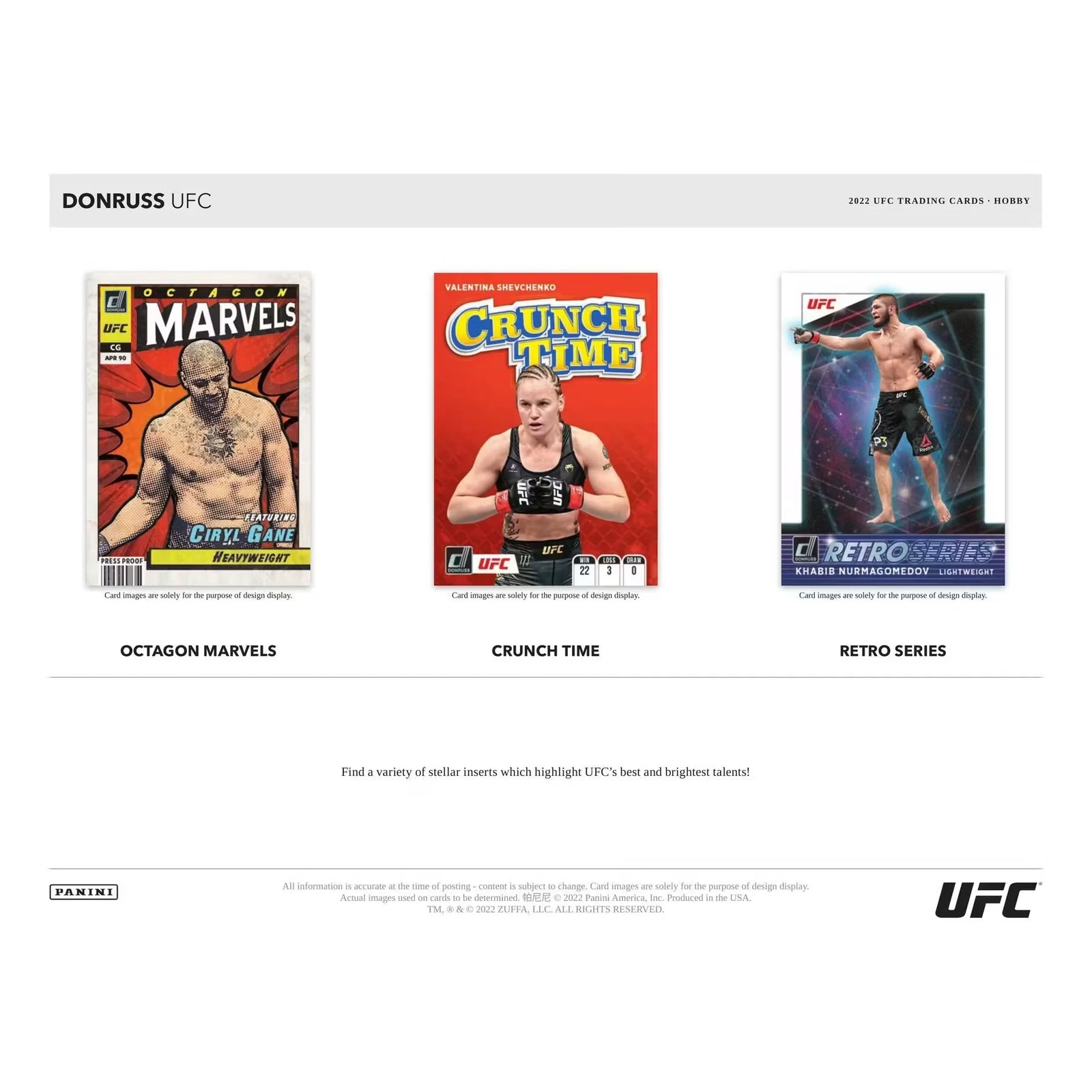 2022 Panini Donruss UFC Hobby Box | Rated Rookie Signatures (Ships Sealed Only)