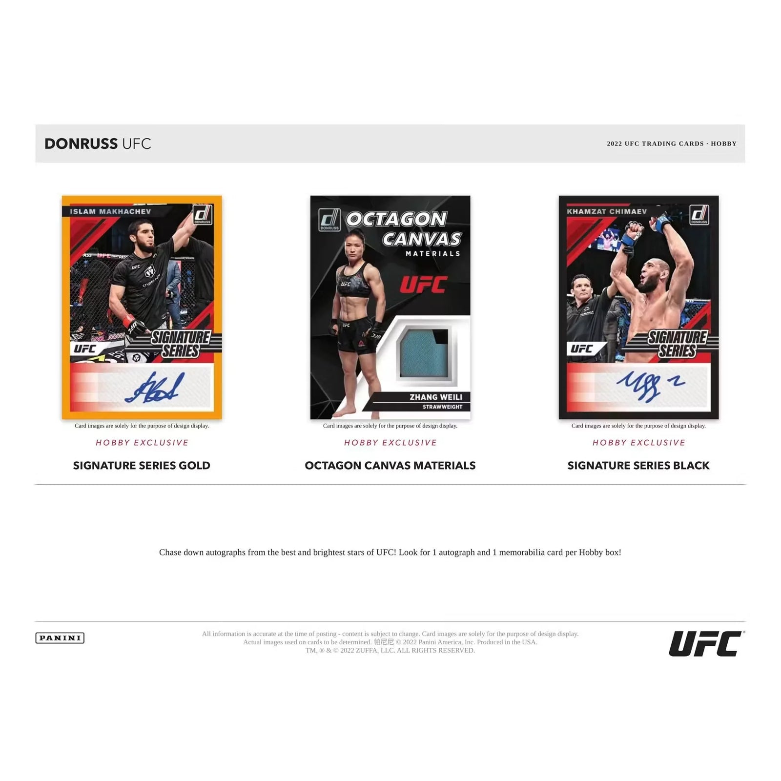 2022 Panini Donruss UFC Hobby 10-Box Case (Ships Sealed Only)