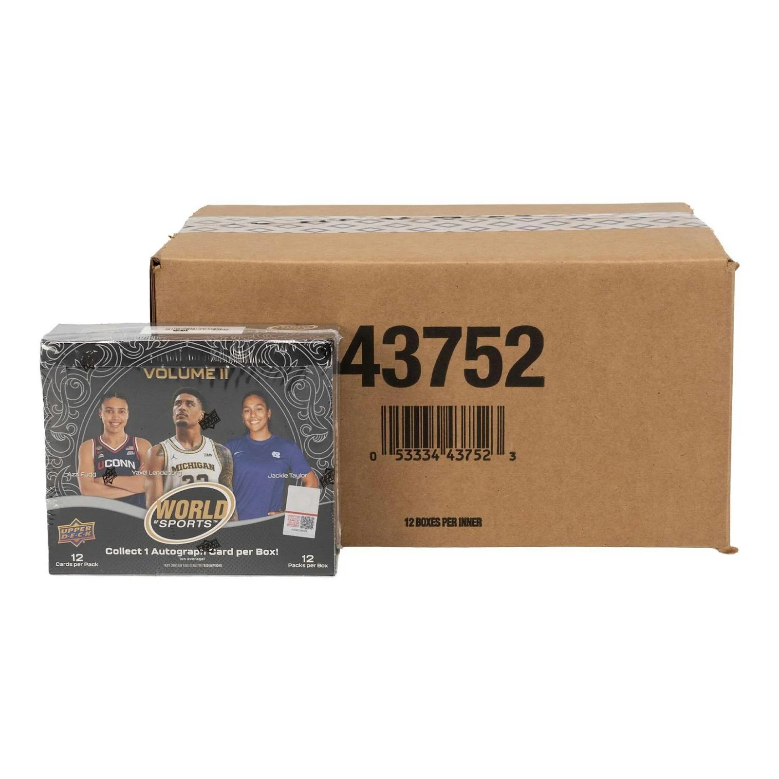 DRAFT - New 2025 Upper Deck World of Sports Volume 2 Multisport Hobby 12-Box Case
