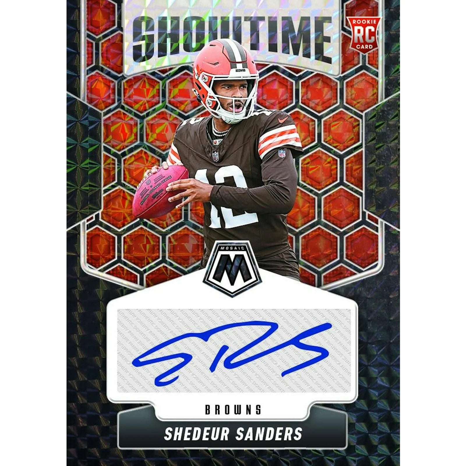 DRAFT - 2025 Panini Mosaic Football Blaster Box (Mosaic Orange Parallels) (Green Box)
