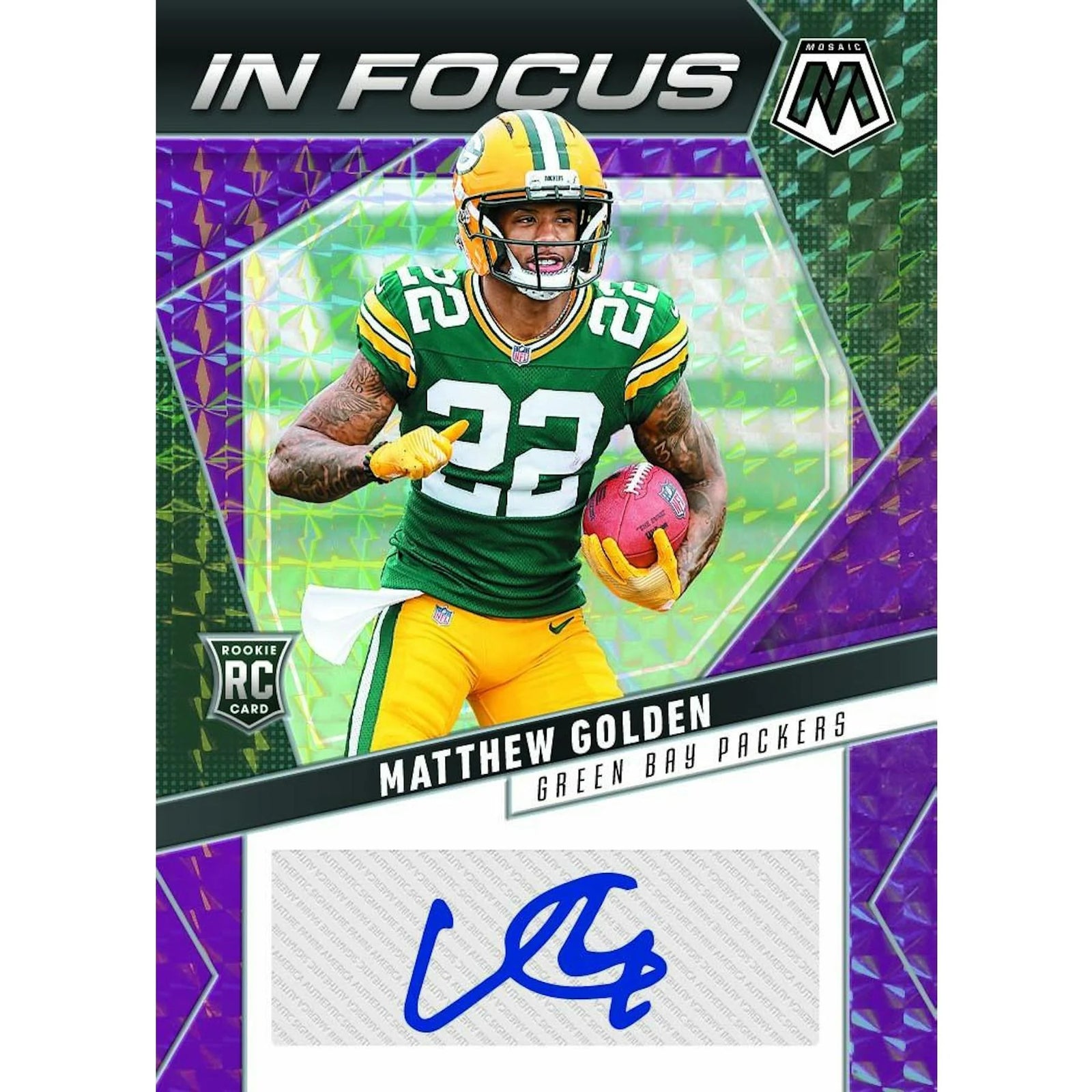 DRAFT - 2025 Panini Mosaic Football Blaster Box (Mosaic Orange Parallels) (Green Box)