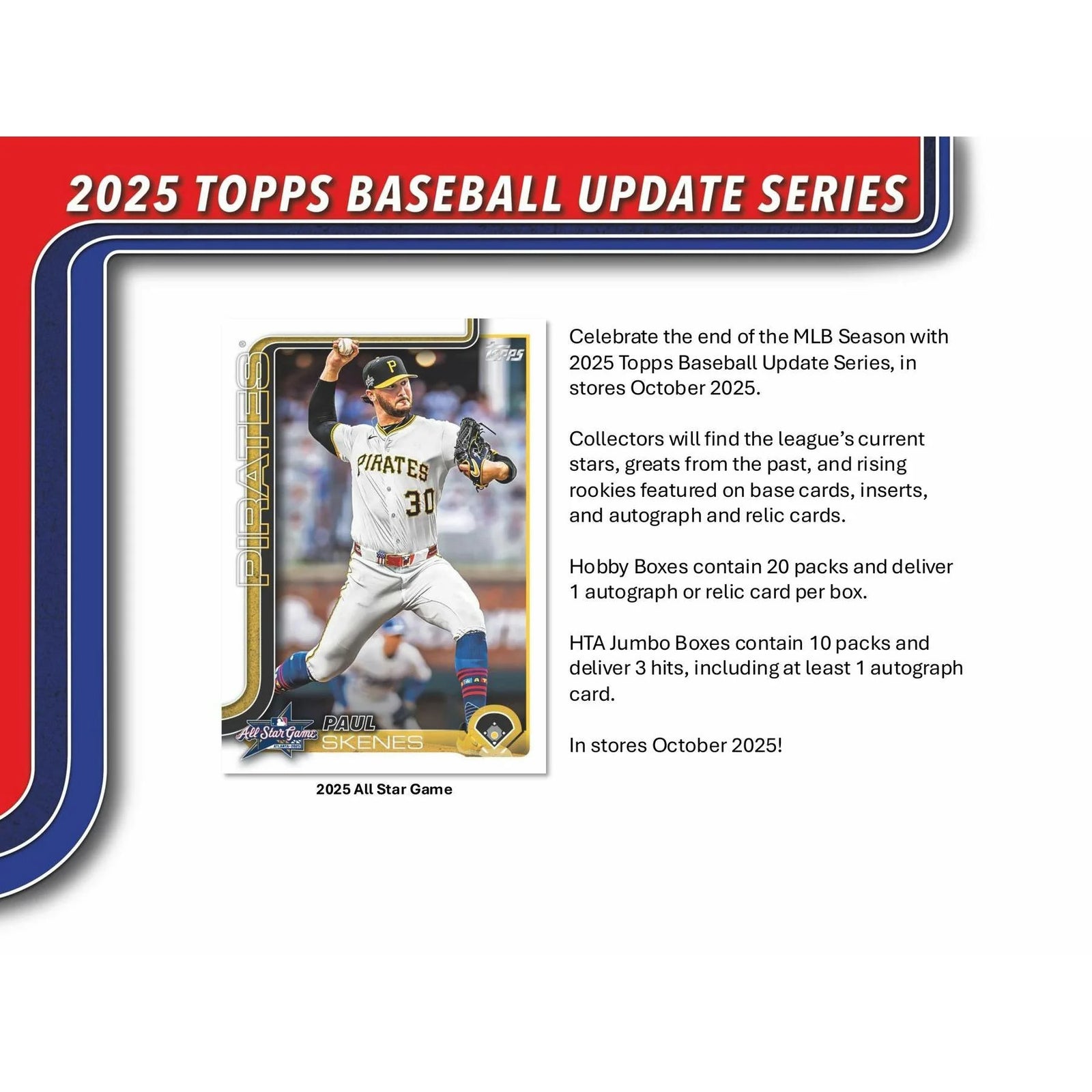 DRAFT - New 2025 Topps Update Series Baseball Hobby 12-Box Case