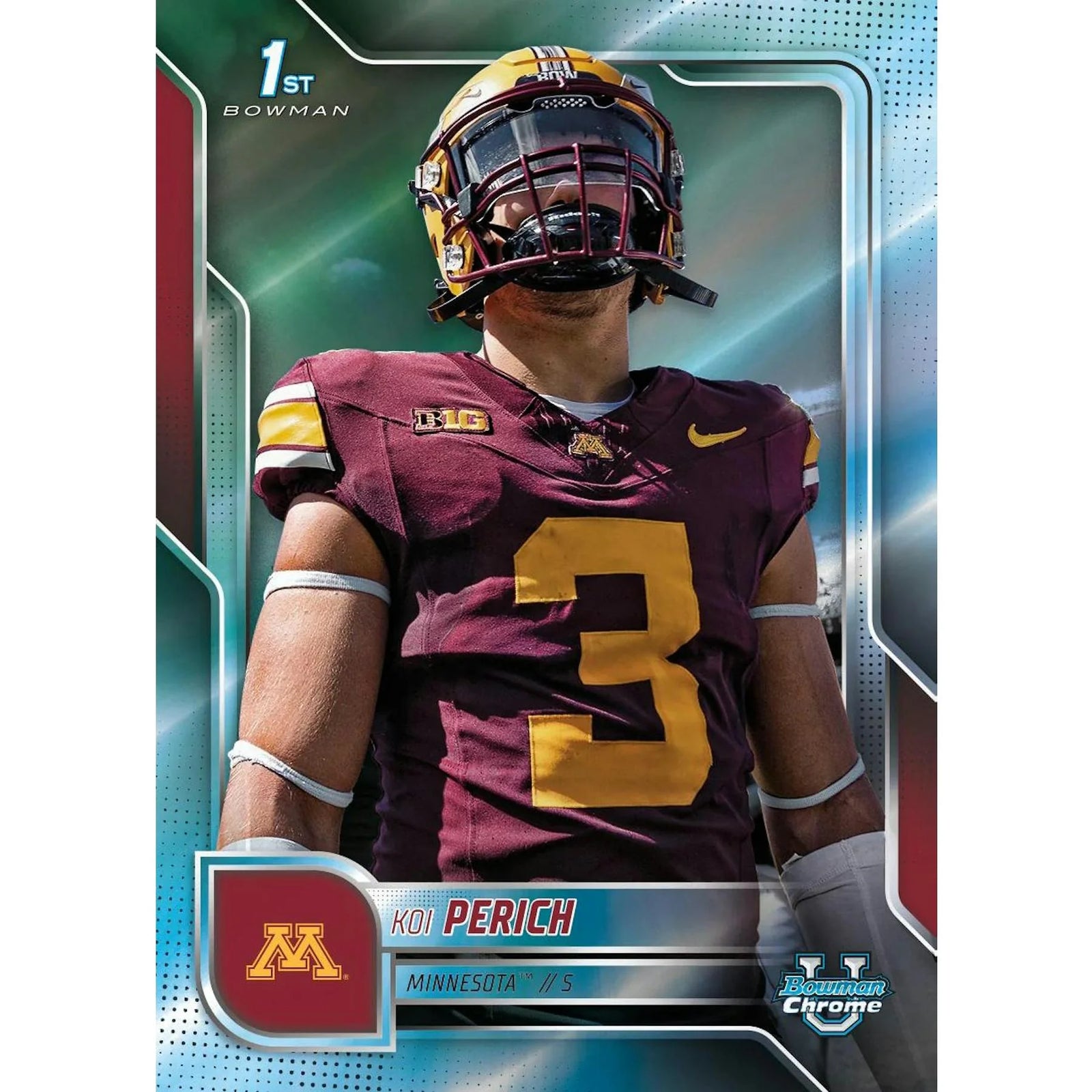 DRAFT - New 2025 Bowman University Chrome Football Mega 20-Box Case