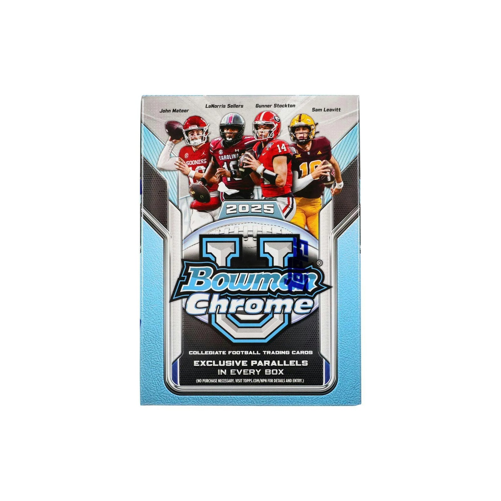 DRAFT - 2025 Bowman University Chrome Football Blaster Box