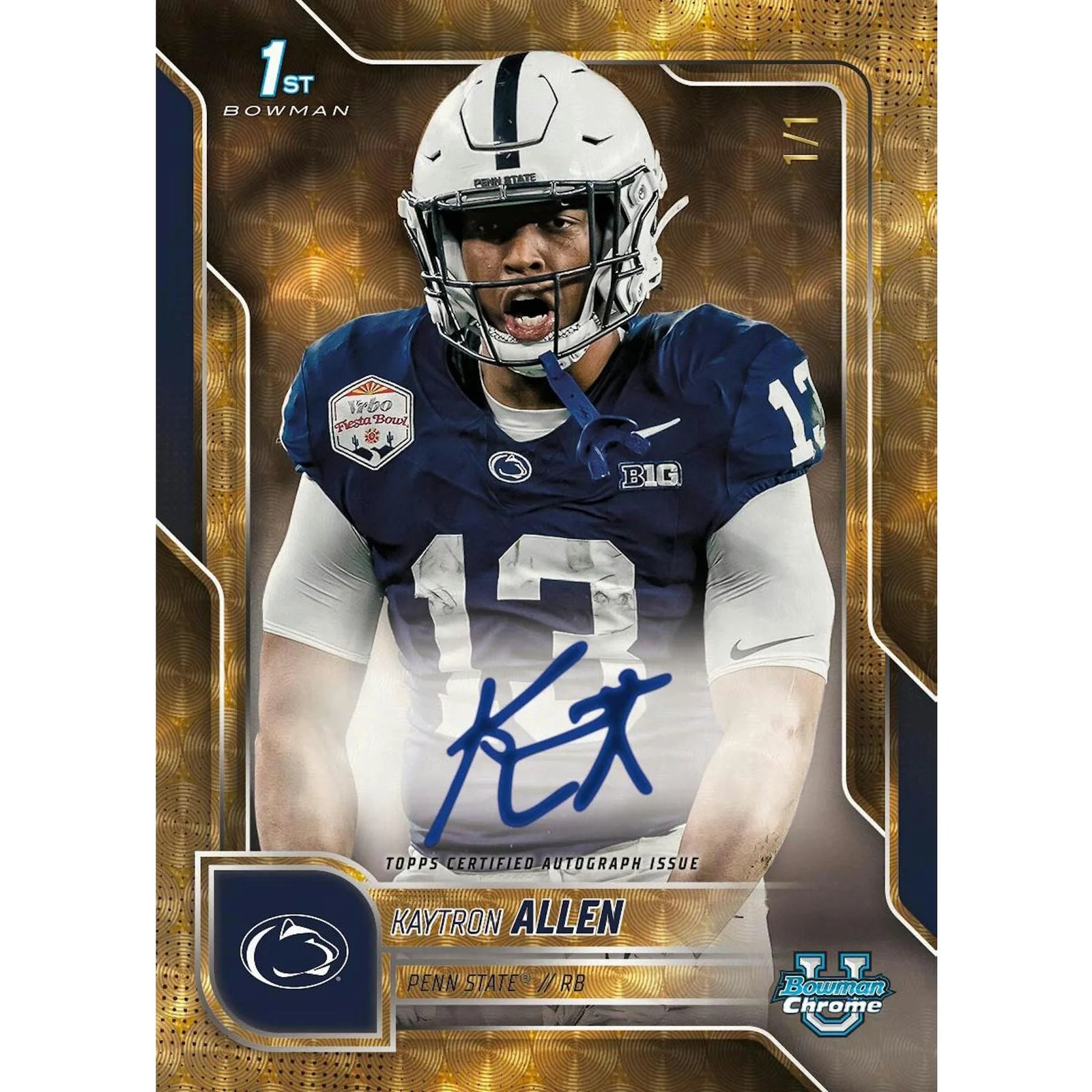 DRAFT - 2025 Bowman University Chrome Football Blaster Box