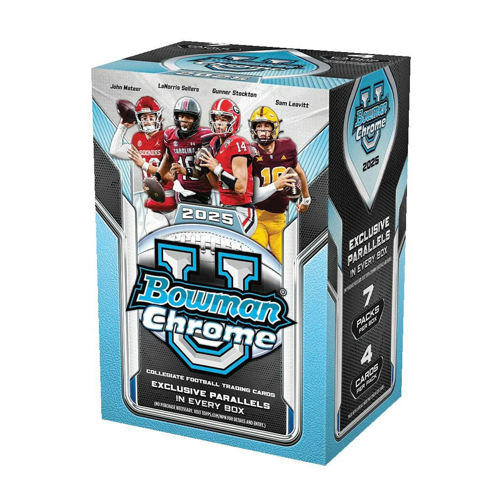 DRAFT - 2025 Bowman University Chrome Football Blaster Box
