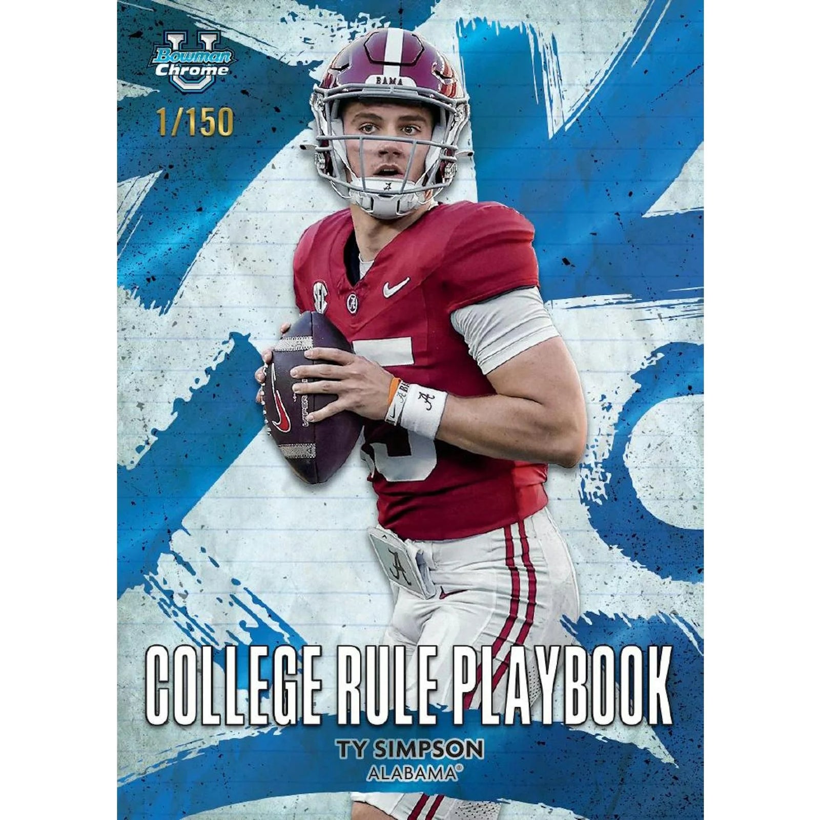 DRAFT - 2025 Bowman University Chrome Football Blaster 40-Box Case $1,299.95 Add to Cart
