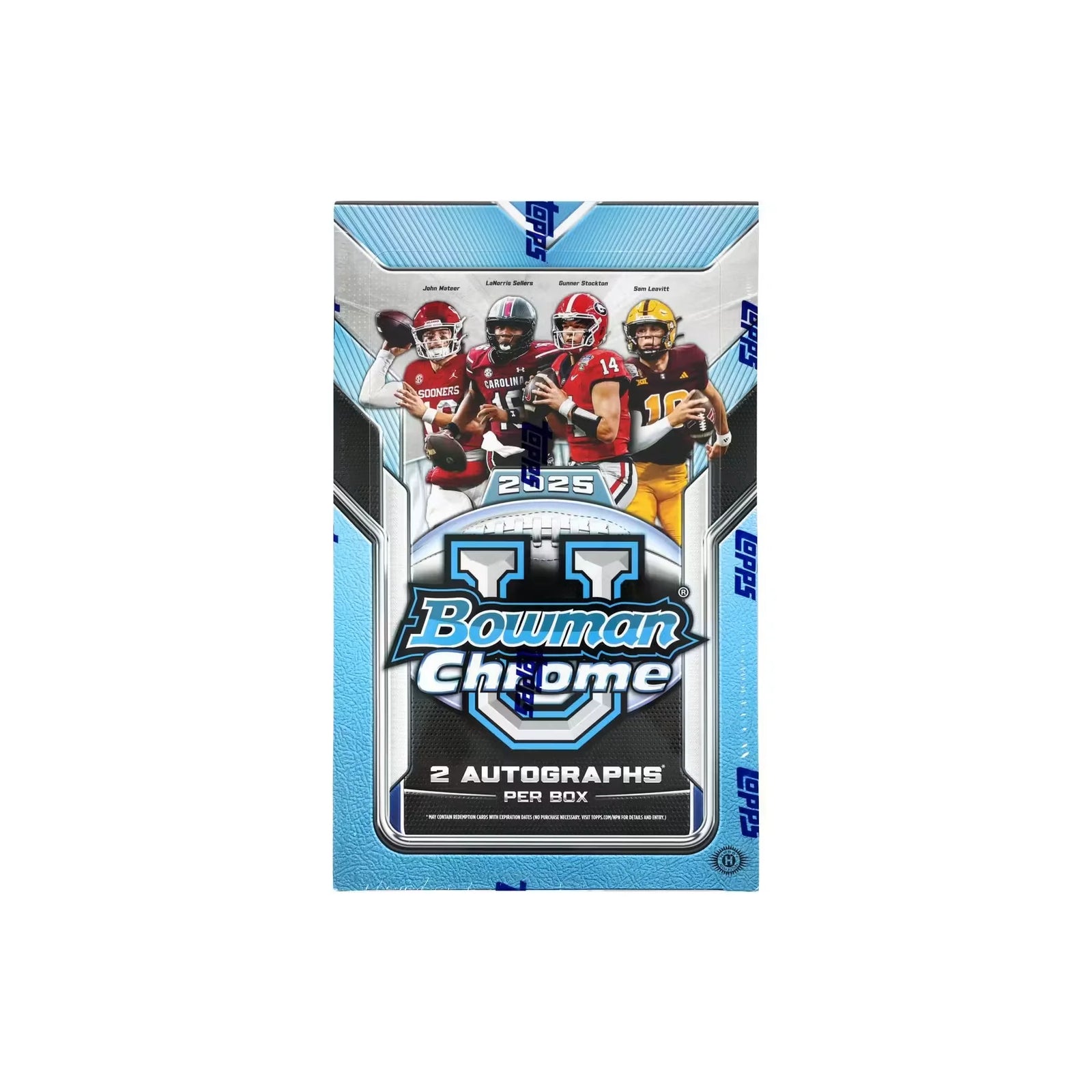 2025 Bowman University Chrome Football Hobby Box (Ships Sealed Only) - D