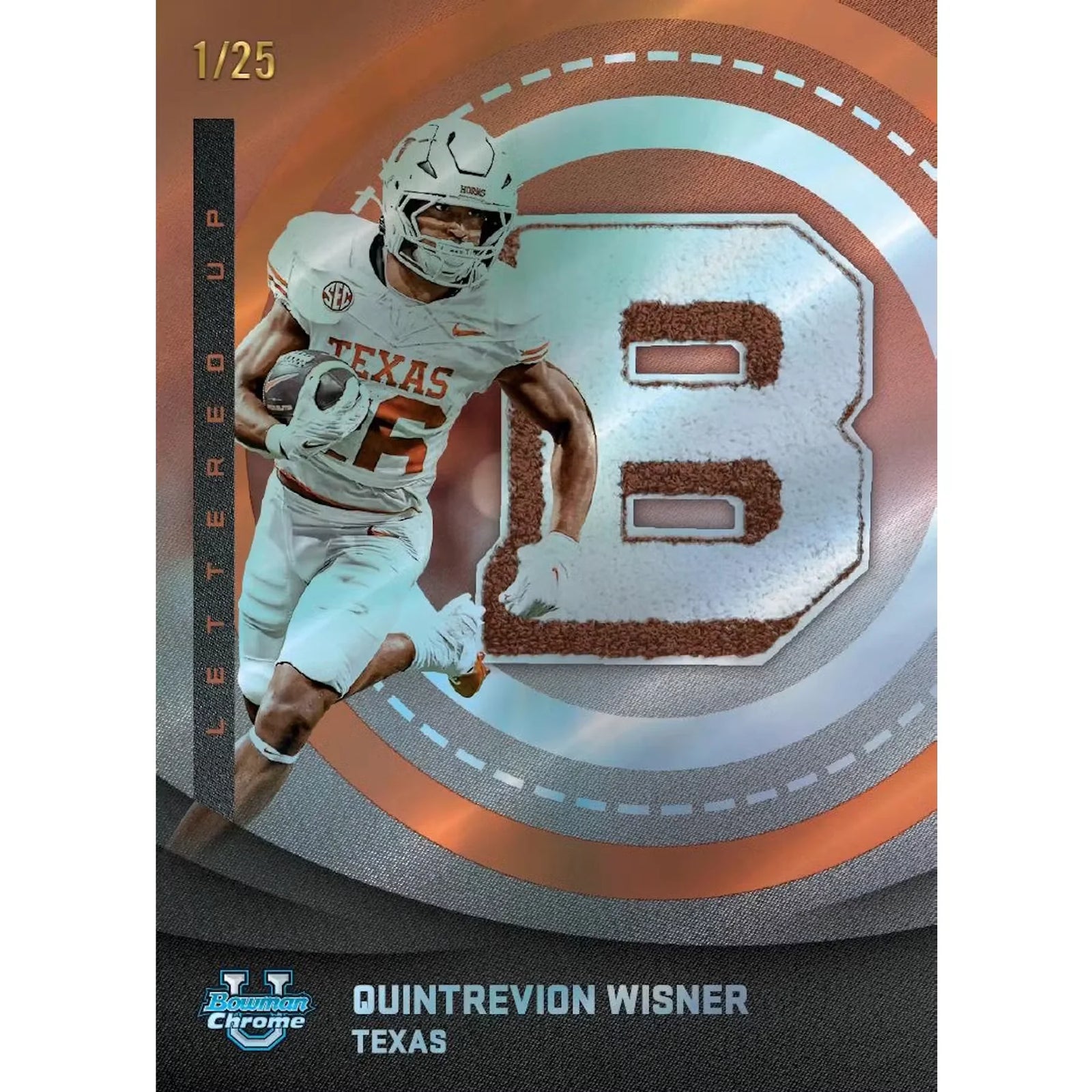 2025 Bowman University Chrome Football Hobby Box (Ships Sealed Only) - D