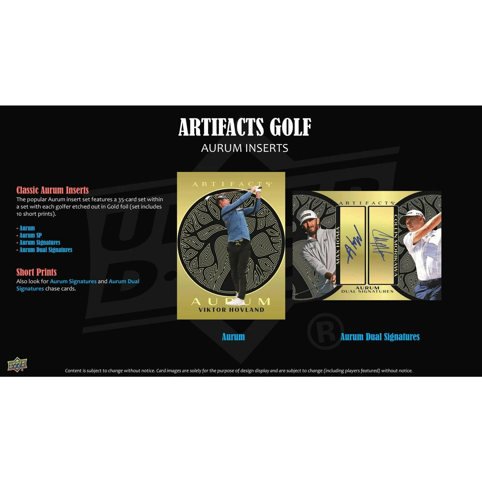 DRAFT - Presell 2026 Upper Deck Artifacts Golf Hobby Box (Presell) Releases Jun. 24th, 2026