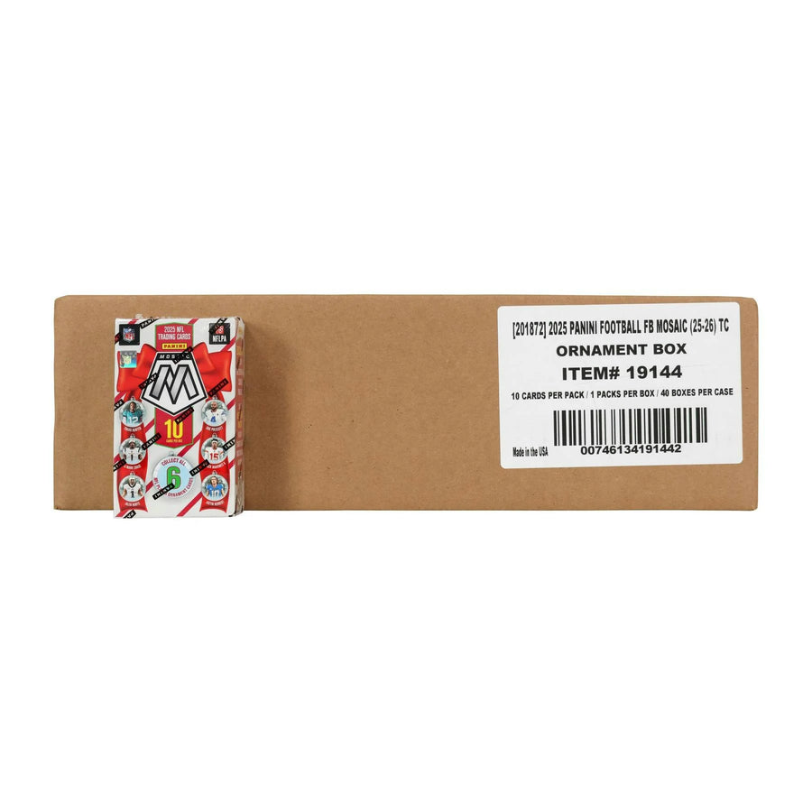 DRAFT - New 2025 Panini Mosaic Football Ornament 40-Box Case