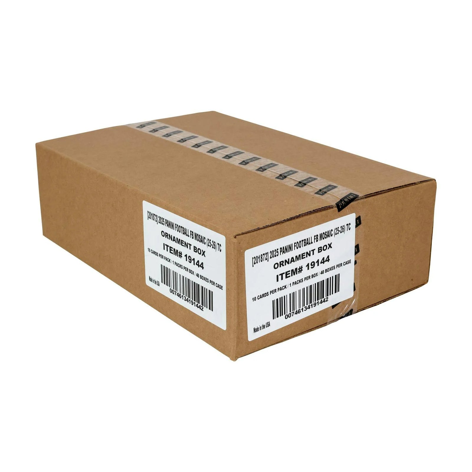 DRAFT - New 2025 Panini Mosaic Football Ornament 40-Box Case