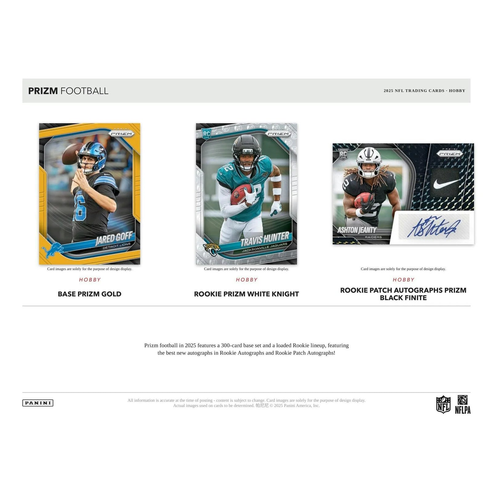 DRAFT - 2025 Panini Prizm Football Hobby Box $999.95 Add to Cart