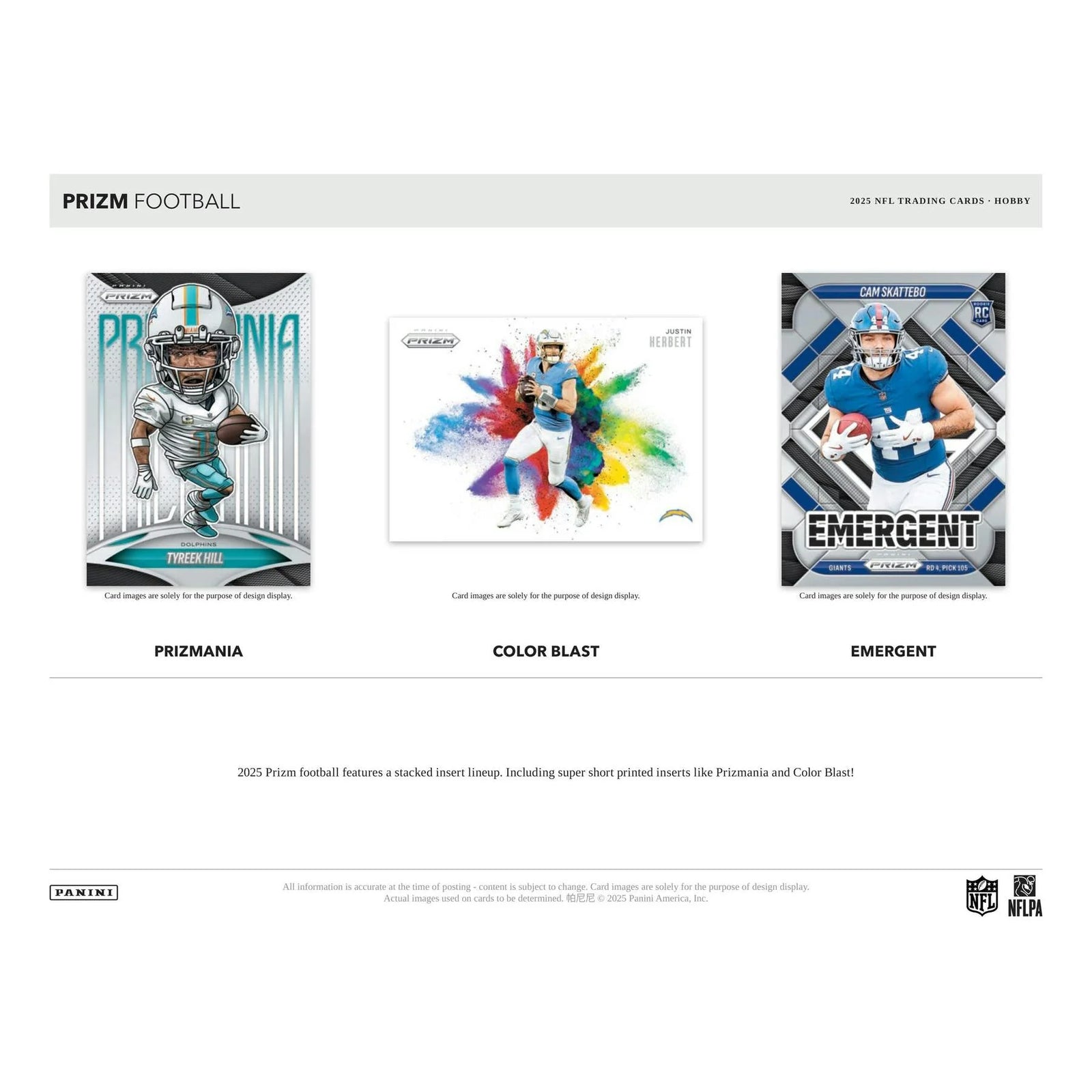 DRAFT - 2025 Panini Prizm Football Hobby Box $999.95 Add to Cart