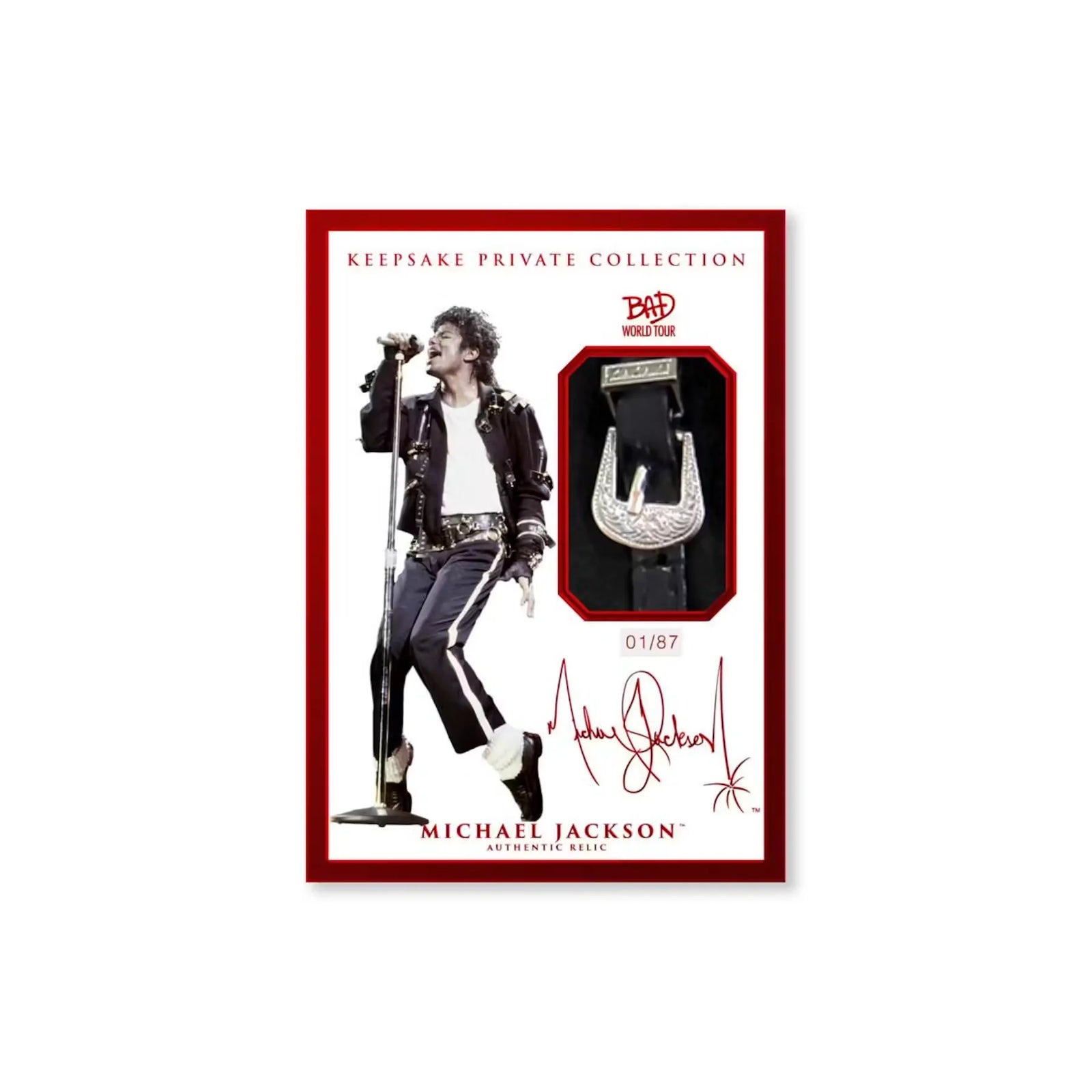 2025 Michael Jackson Bad World Tour Keepsake Premiere Edition Hobby Box