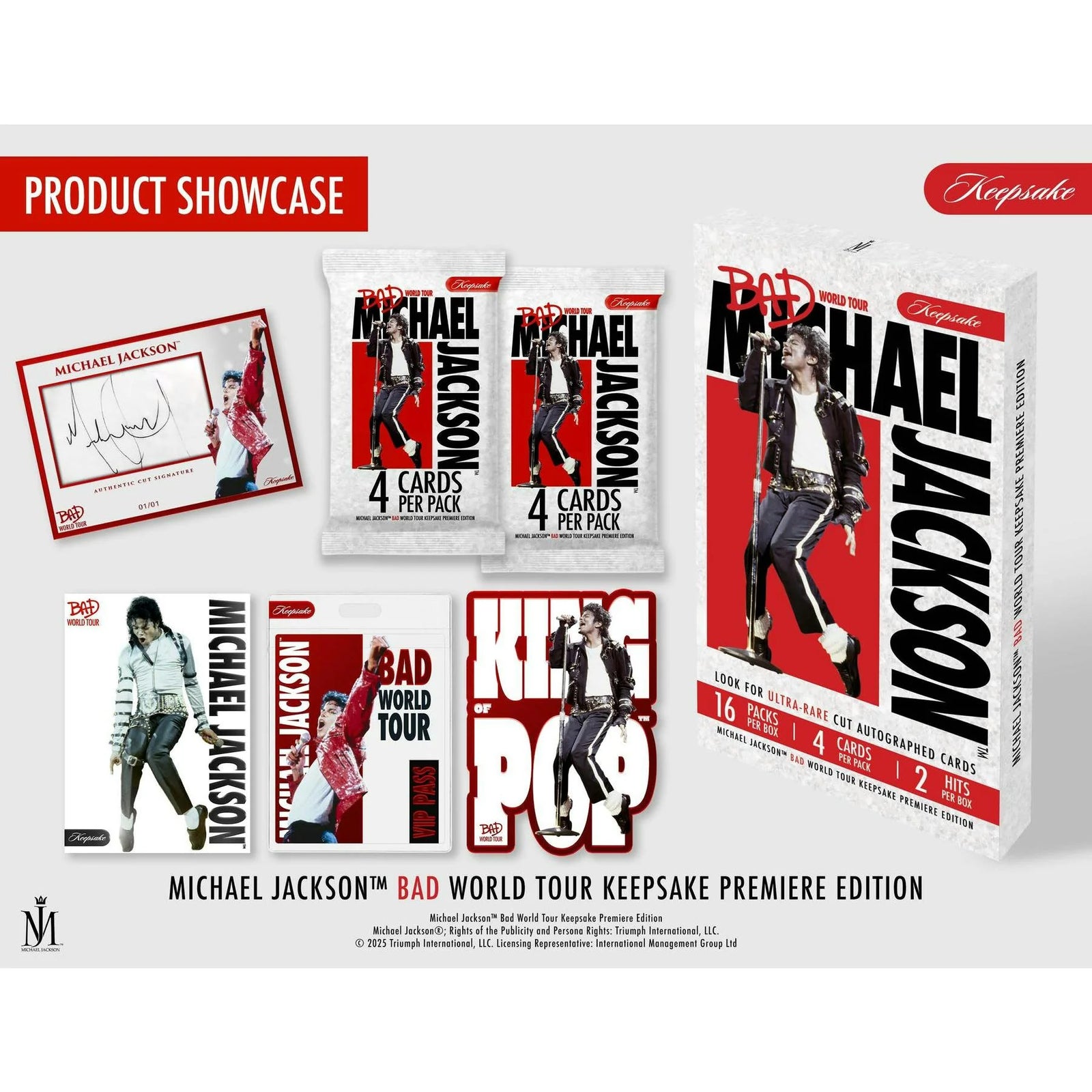 DRAFT - Michael Jackson Bad World Tour Keepsake 2025 Hobby 10-Box Case | Premiere Edition