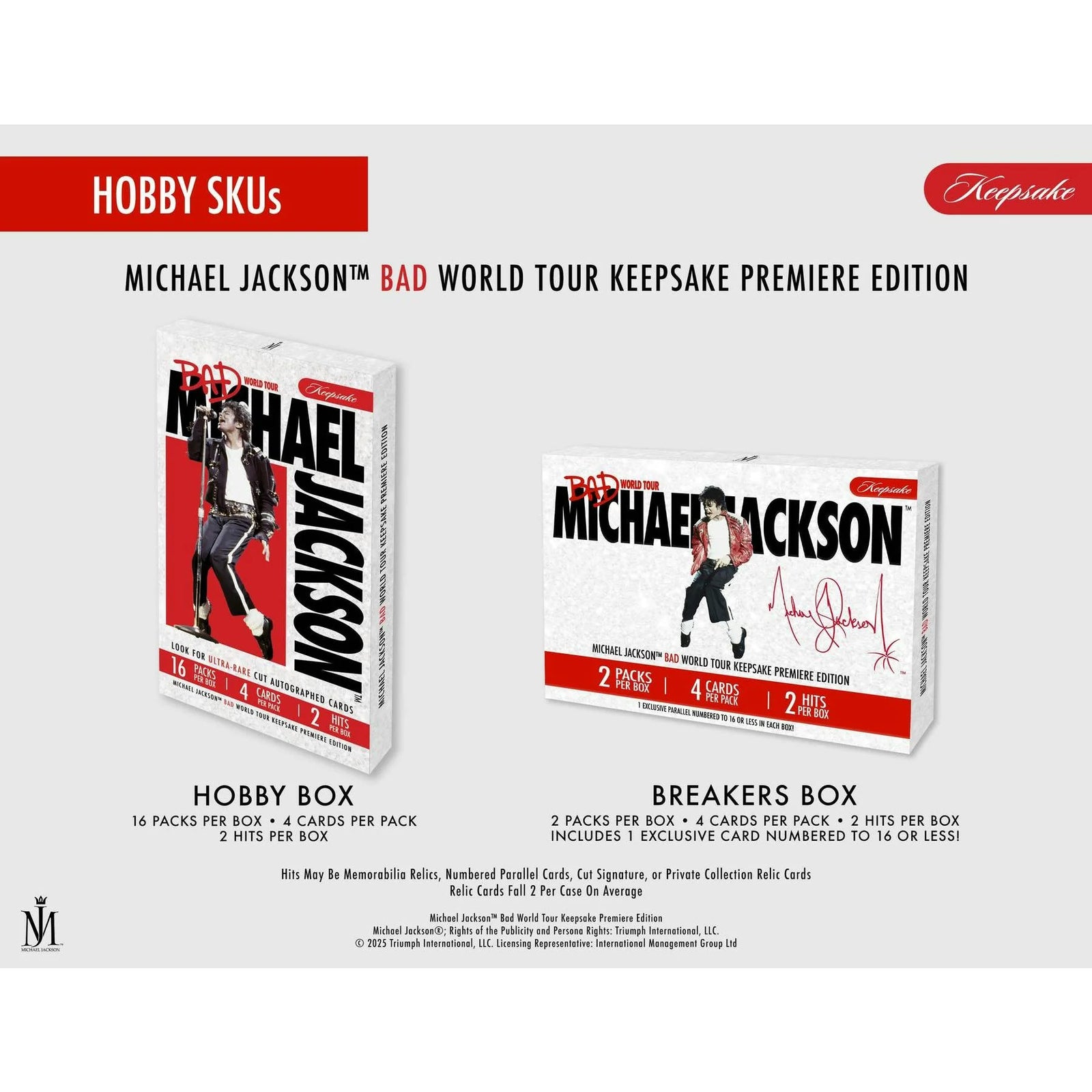 DRAFT - Michael Jackson Bad World Tour Keepsake Premiere Edition Breaker Box | 2025