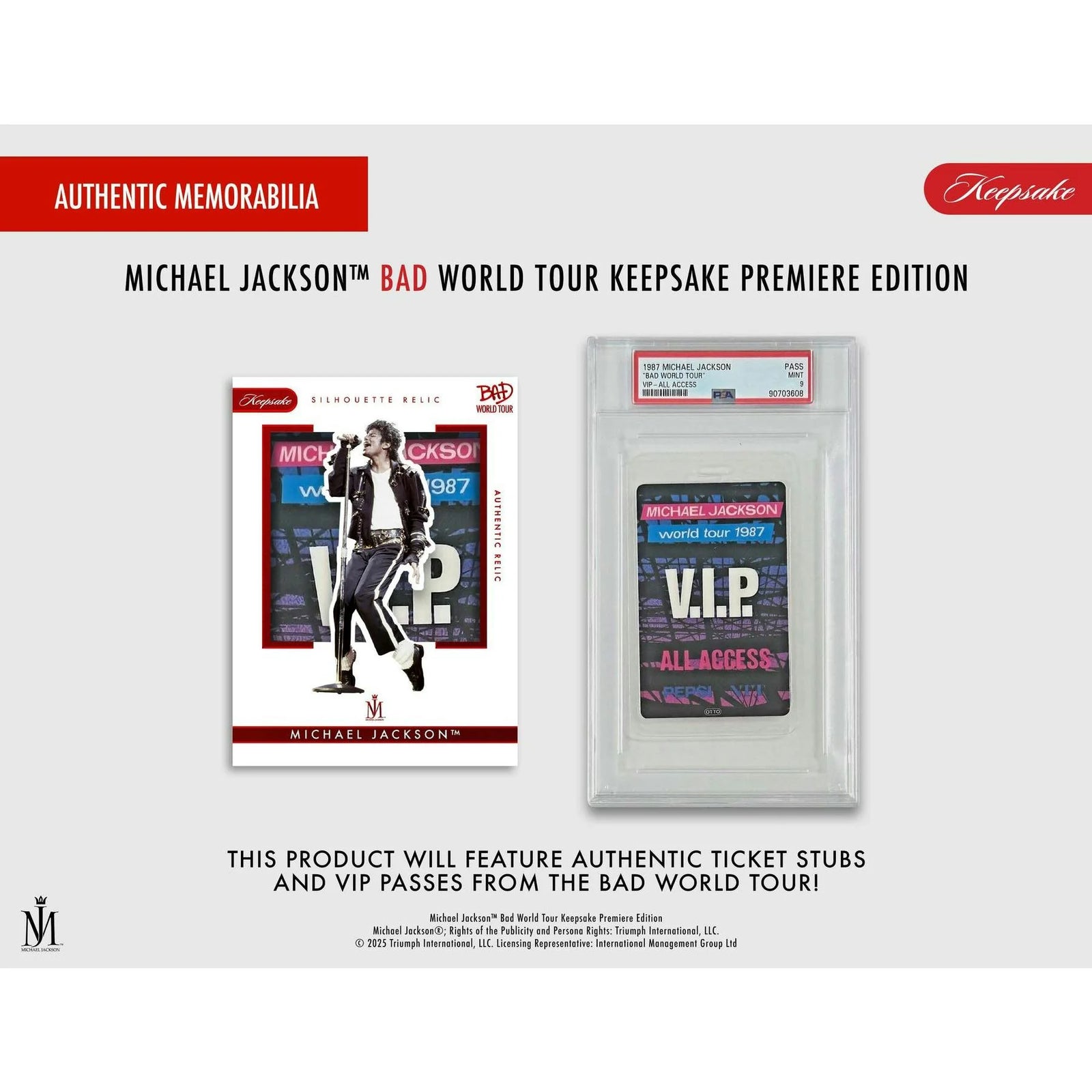 DRAFT - Michael Jackson Bad World Tour Keepsake Premiere Edition Breaker Box | 2025