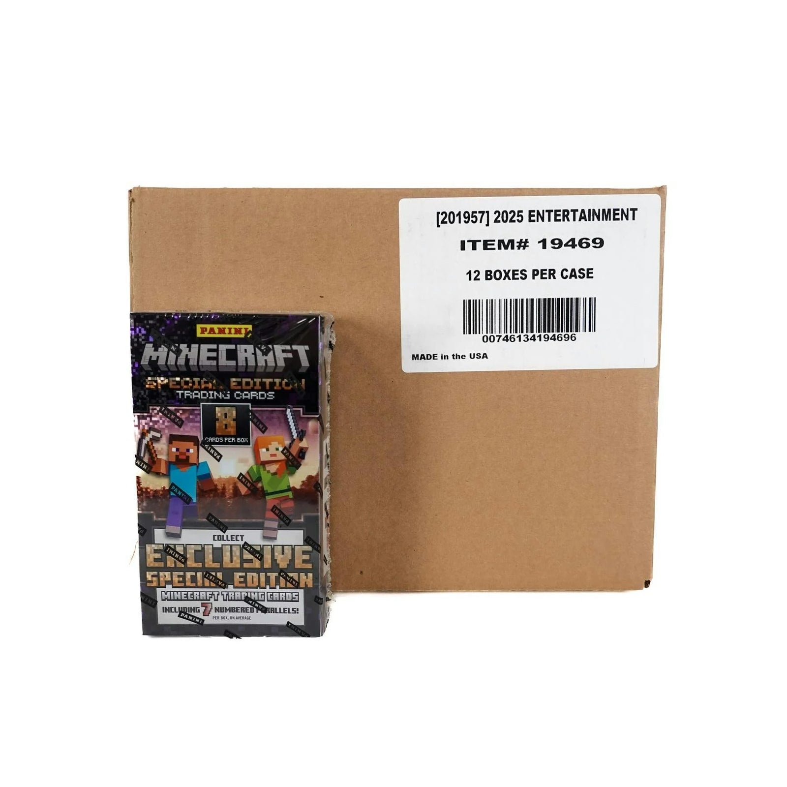 DRAFT - 2025 Panini Minecraft Special Edition Hobby 12-Box Case | SKU BVAM0QKDA7