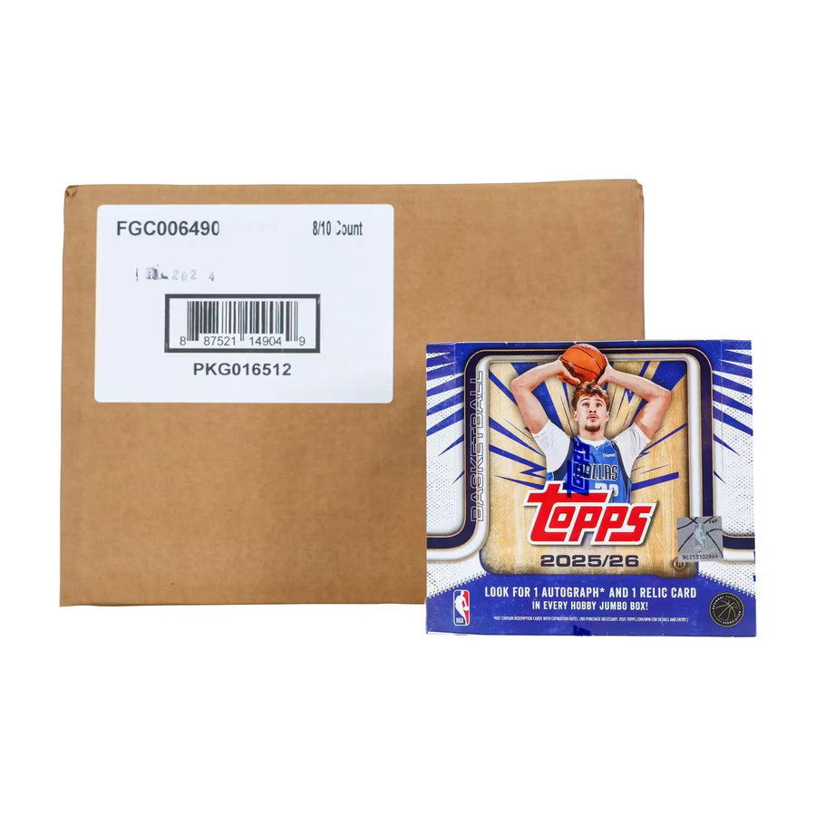 2025-26 Topps Basketball Hobby Jumbo 8-Box Case (Ships Sealed Only)