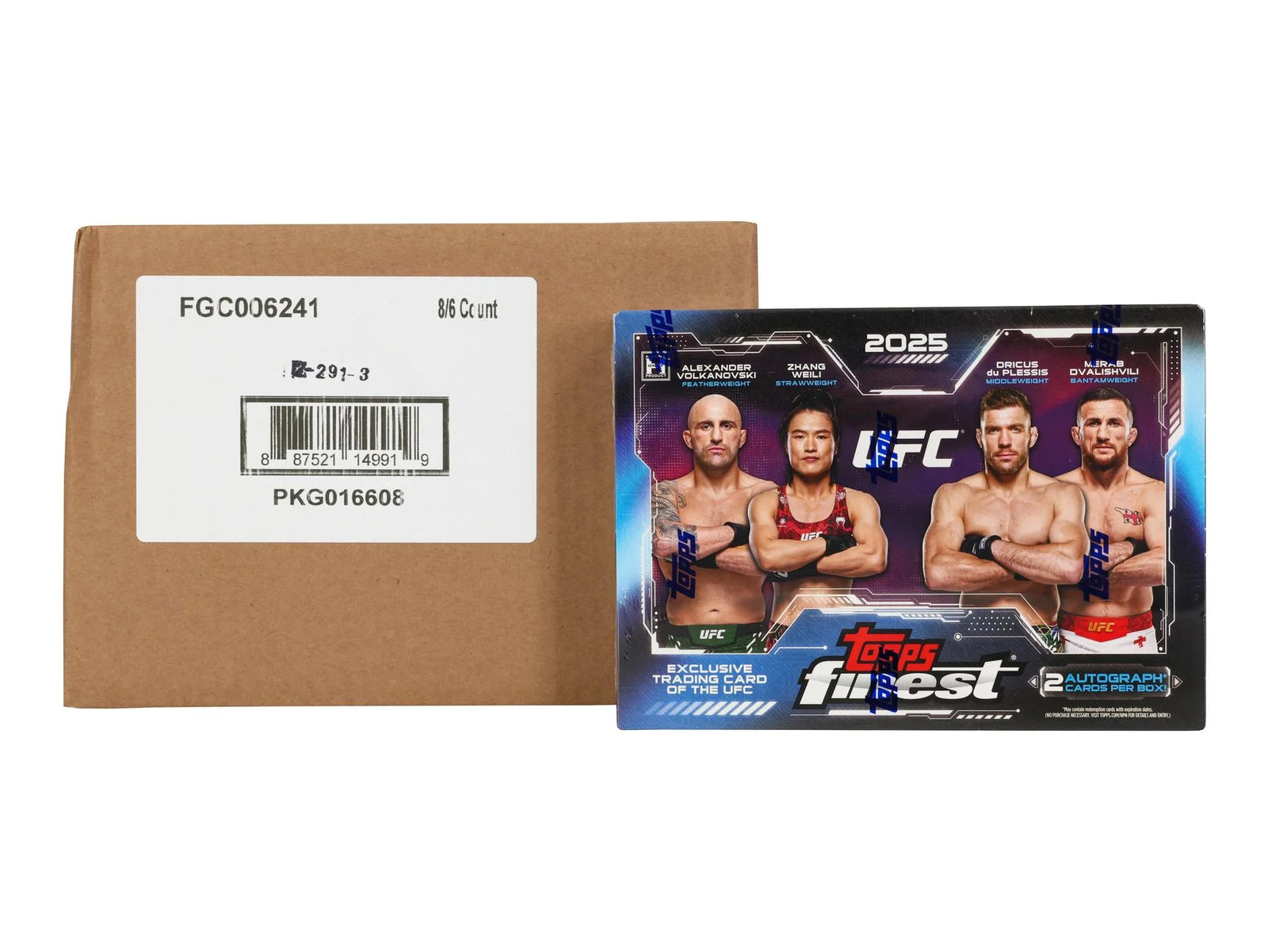 DRAFT - 2025 Topps UFC Finest Hobby 8-Box Case | BVAO0KI2CJ