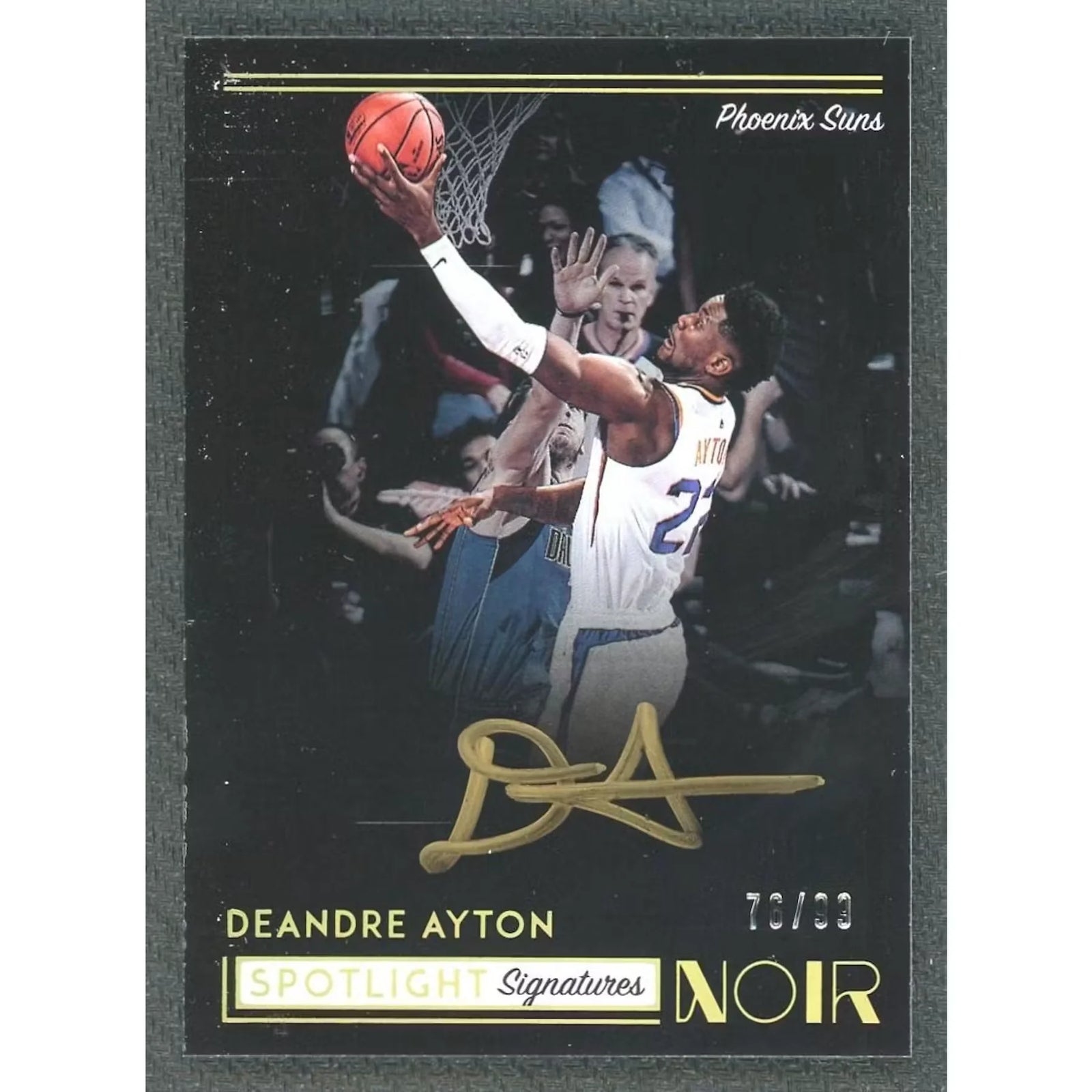 DeAndre Ayton 2018-19 Panini Noir Spotlight Signatures Rookie Auto |/99