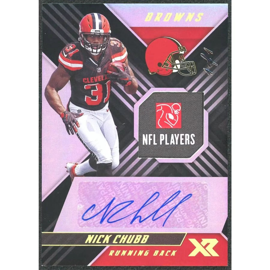 Nick Chubb 2018 Panini XR Rookie Patch Auto | 1/1 Black