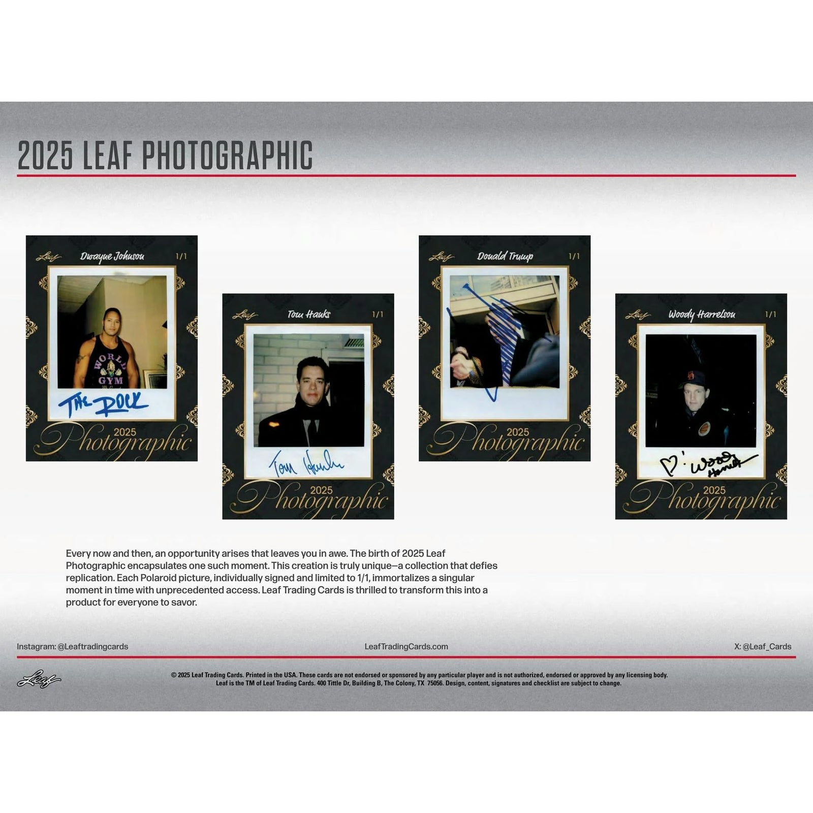 DRAFT - 2025 Leaf Photographic Hobby 10-Box Case | SKU BVAU0WZZ51