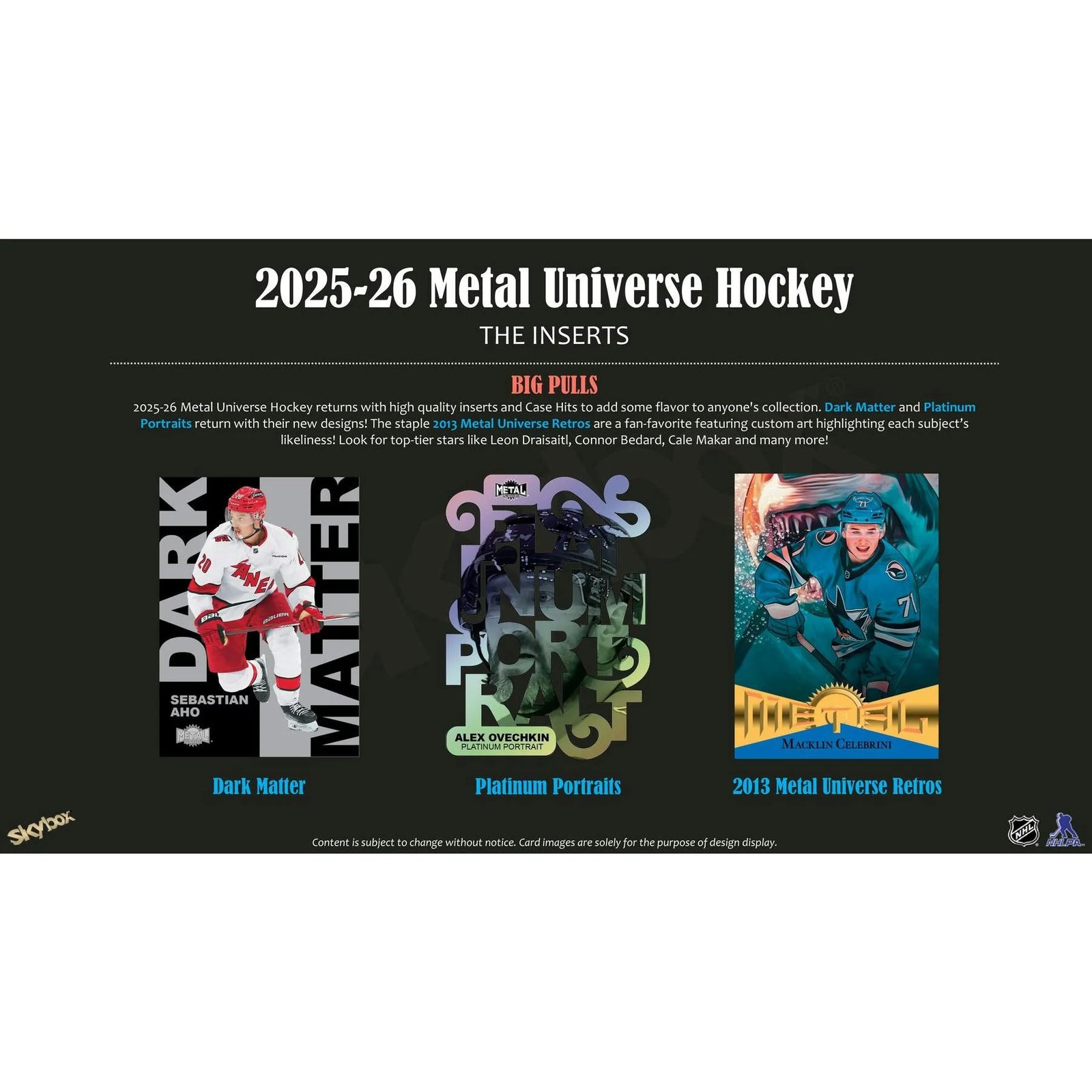 DRAFT - 2025/26 Upper Deck Skybox Metal Universe Hockey Hobby Box