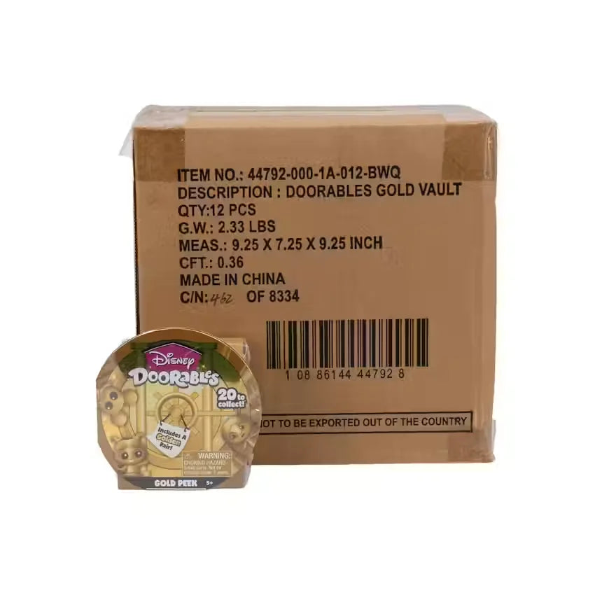 Disney Gold Vault Doorables Figure 12 Box Case (Ships Sealed Only)