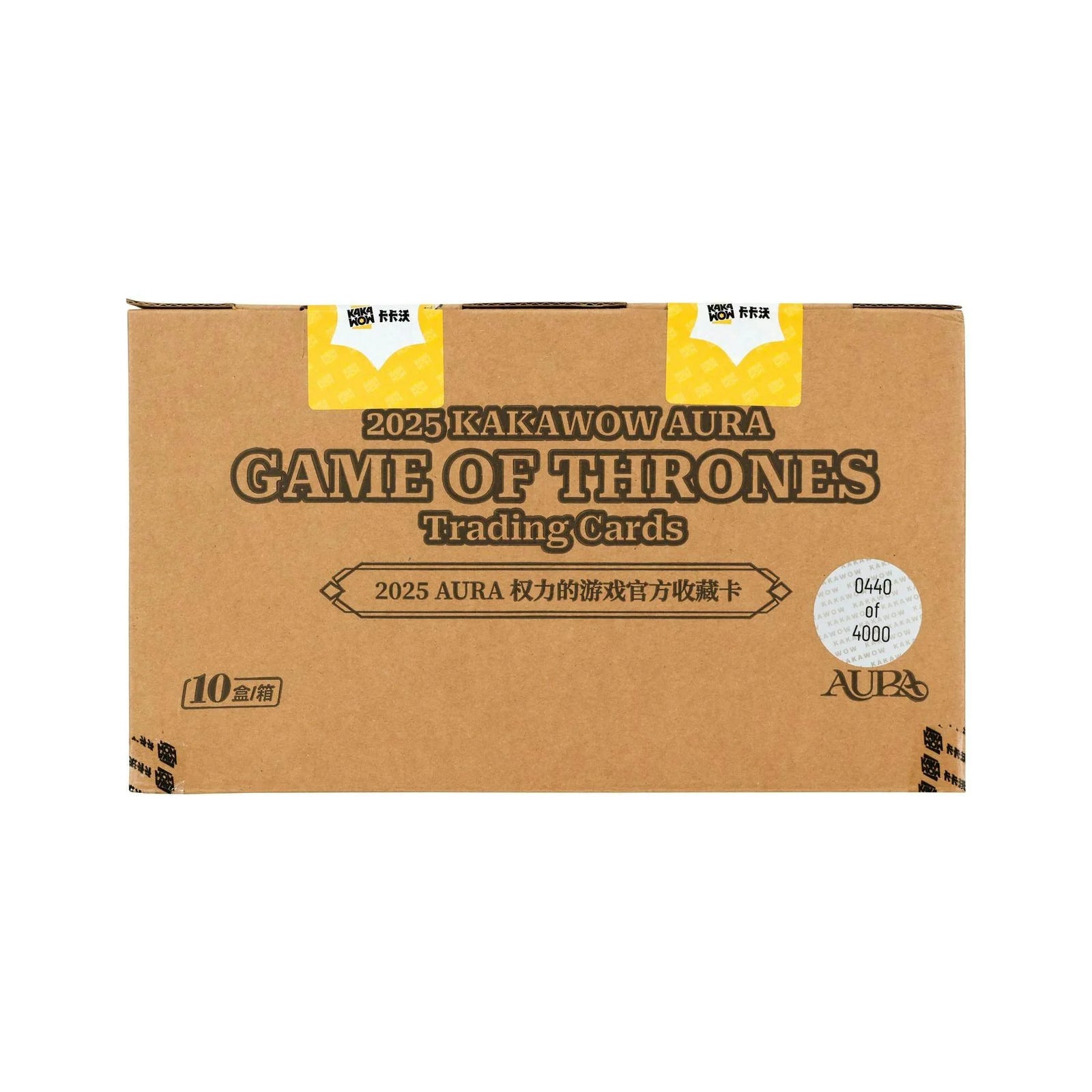 DRAFT - 2025 Kakawow Game of Thrones Aura Hobby 10-Box Case