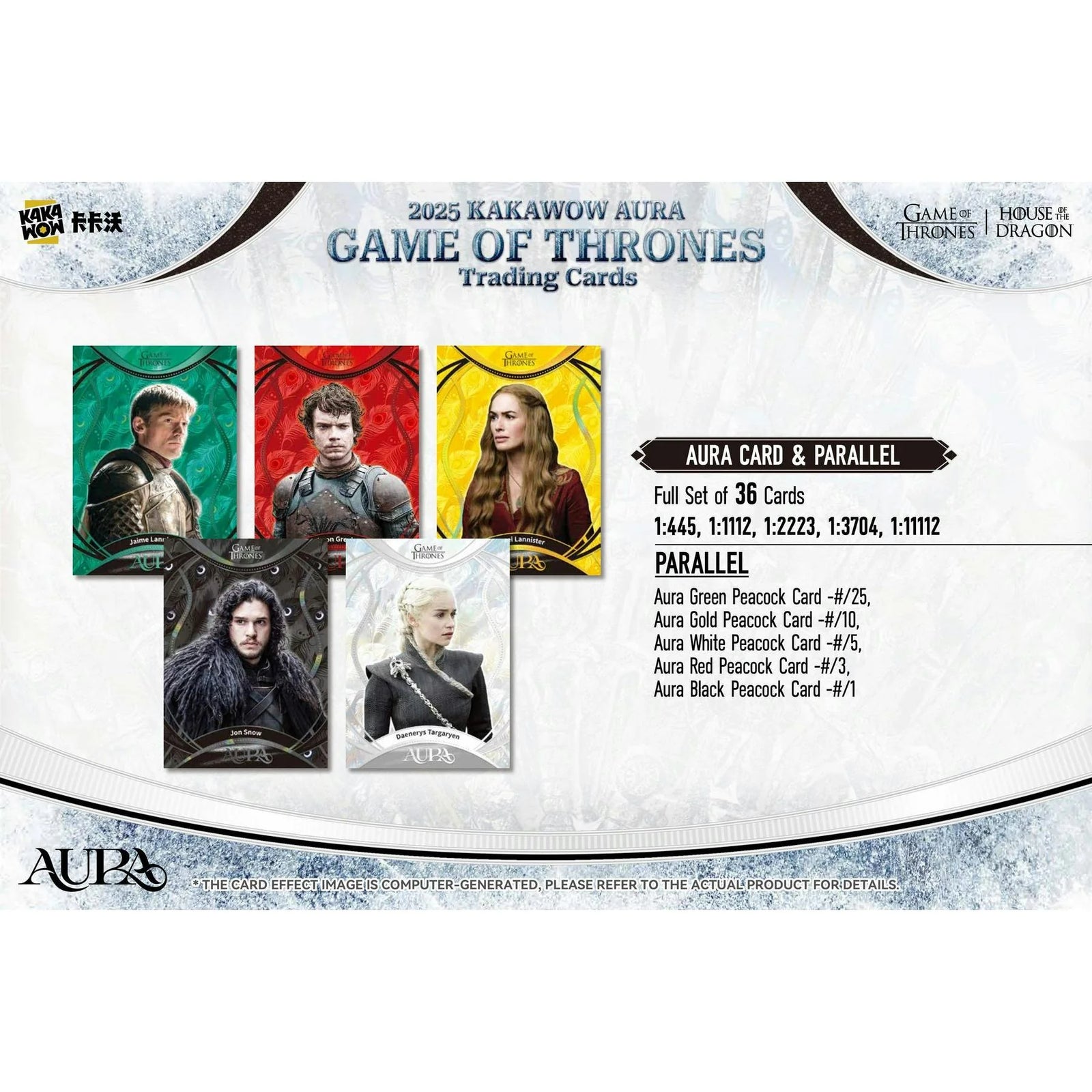 DRAFT - 2025 Kakawow Game of Thrones Aura Hobby 10-Box Case